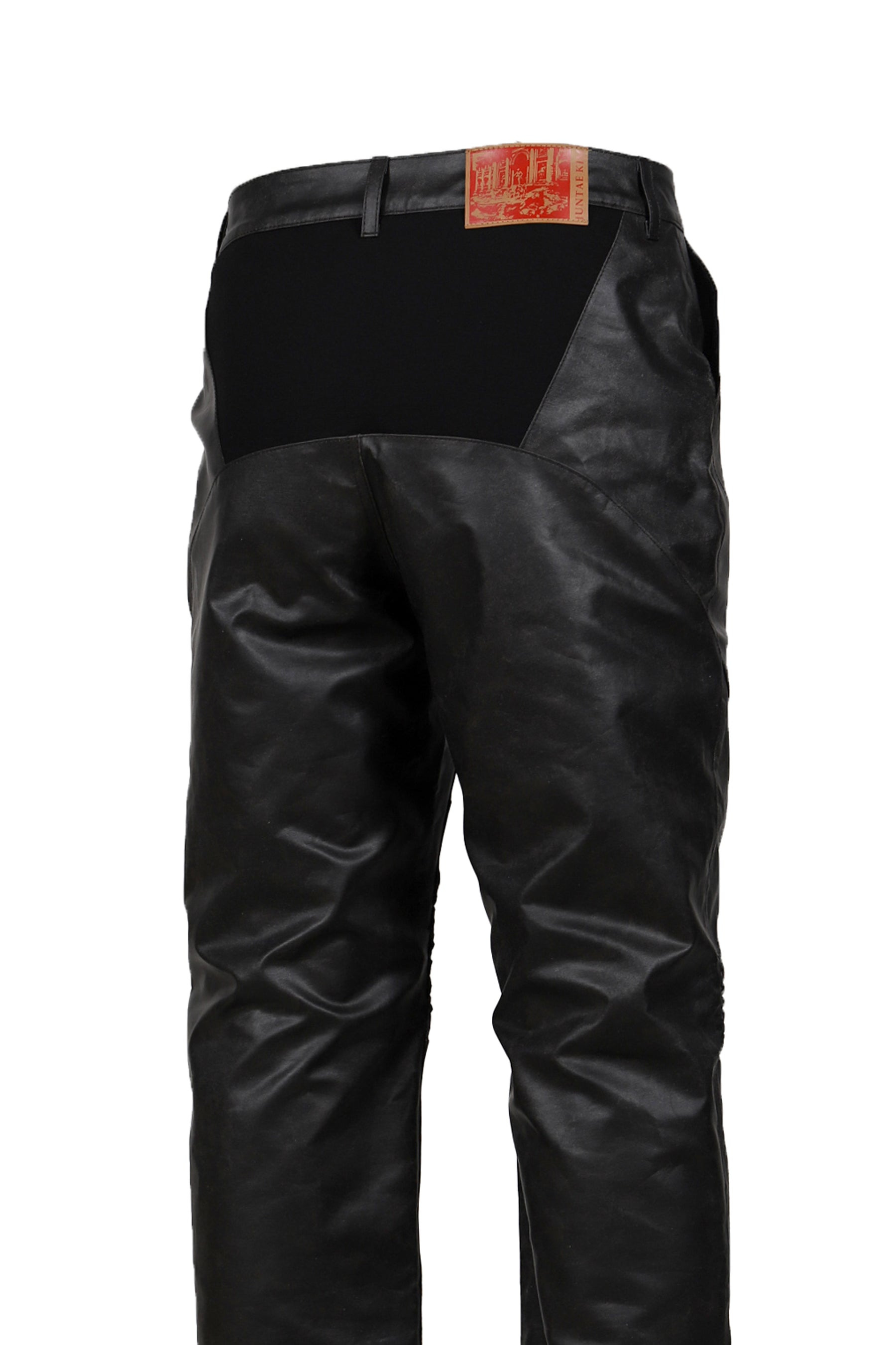 EMBOSSING LEATHER TROUSERS / BLK - 9
