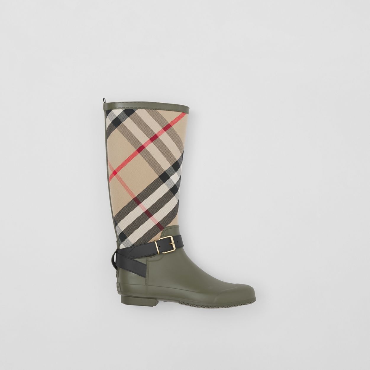 House Check Rubber Rain Boots - 1