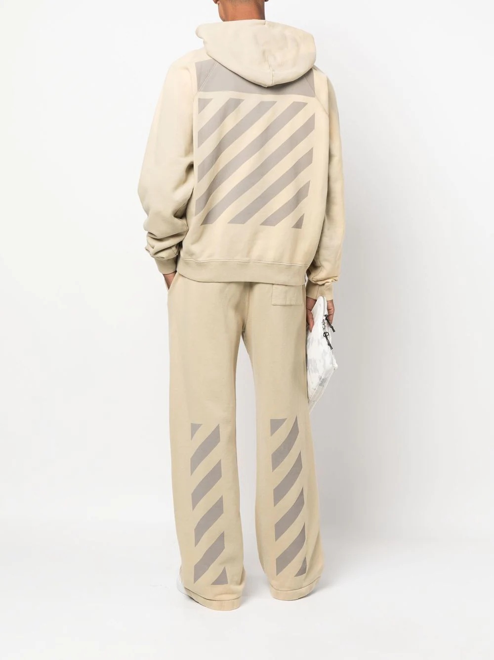 diagonal-stripe track pants - 2