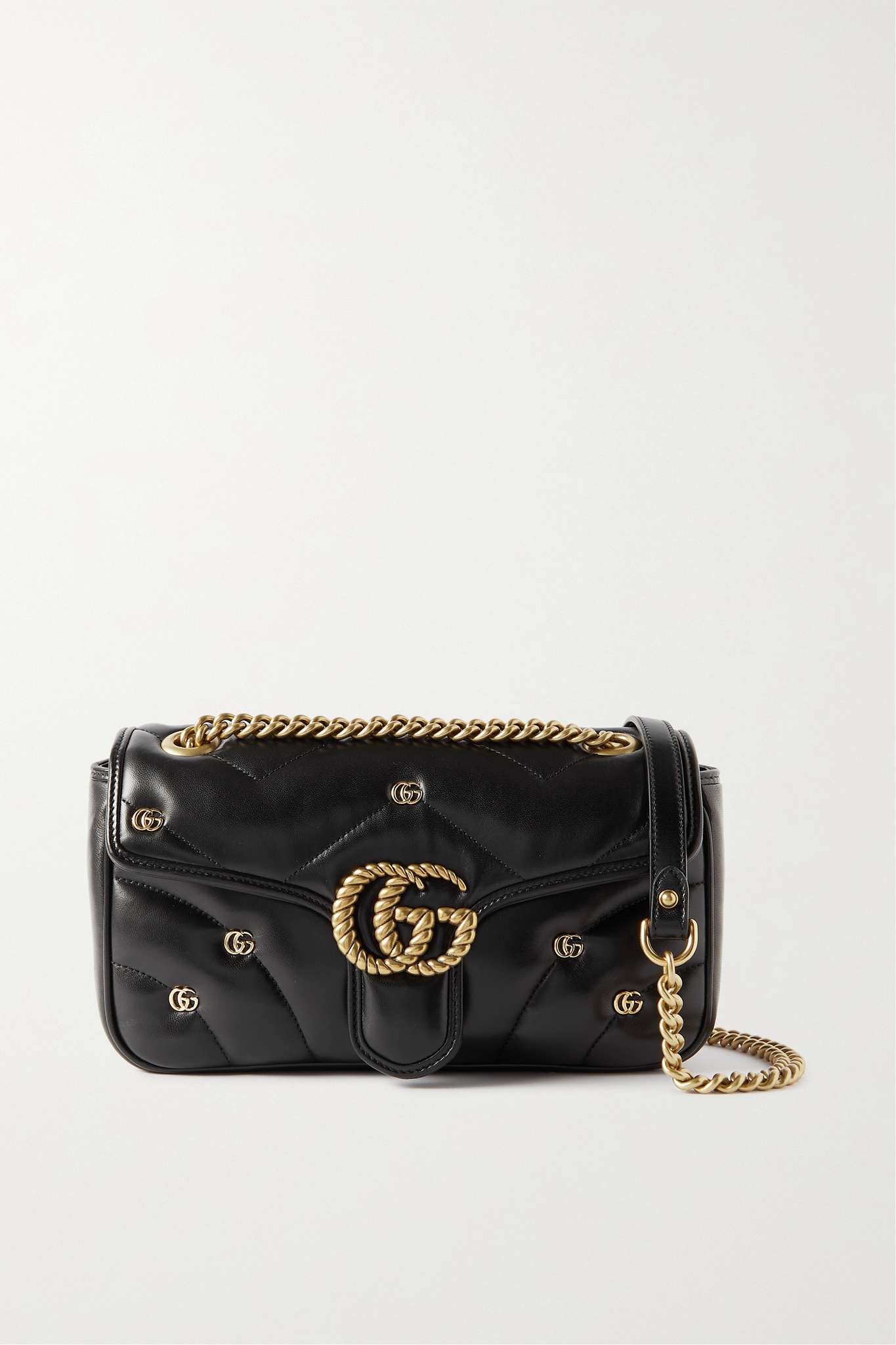 GG Marmont 2.0 embellished matelassé leather shoulder bag - 1