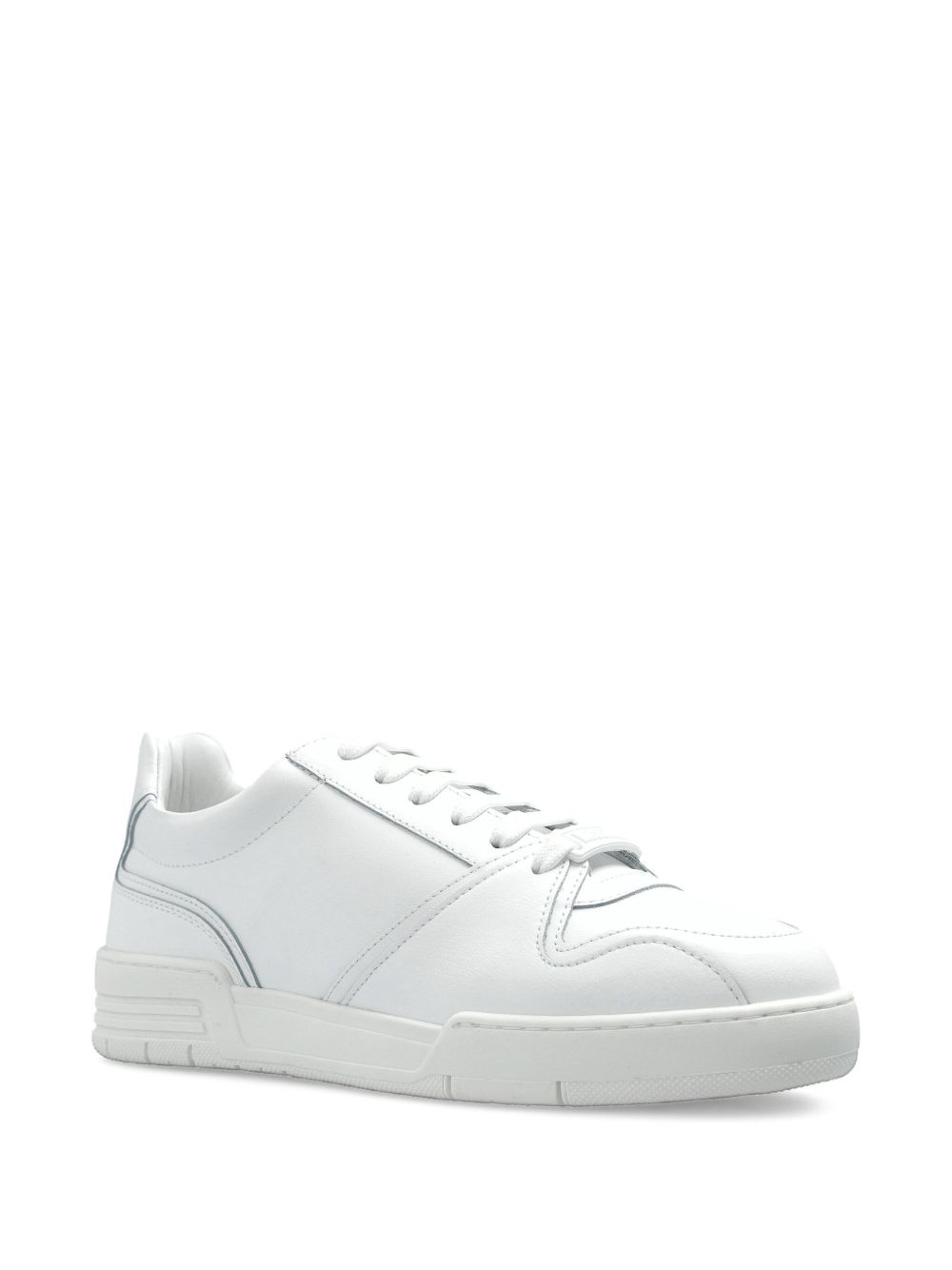 panelled lace-up sneakers - 2