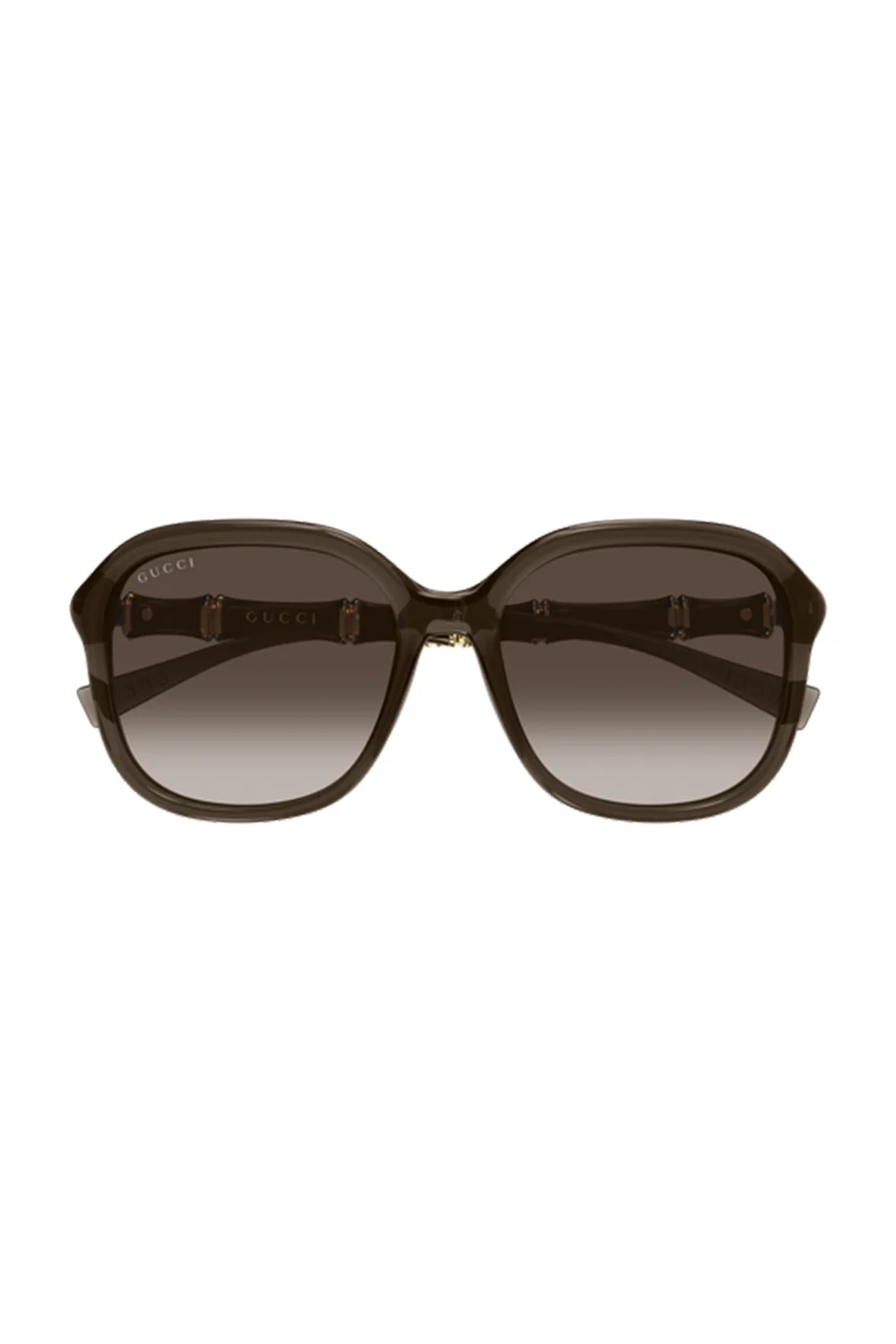 Rounded Square Sunglasses - Brown - 1