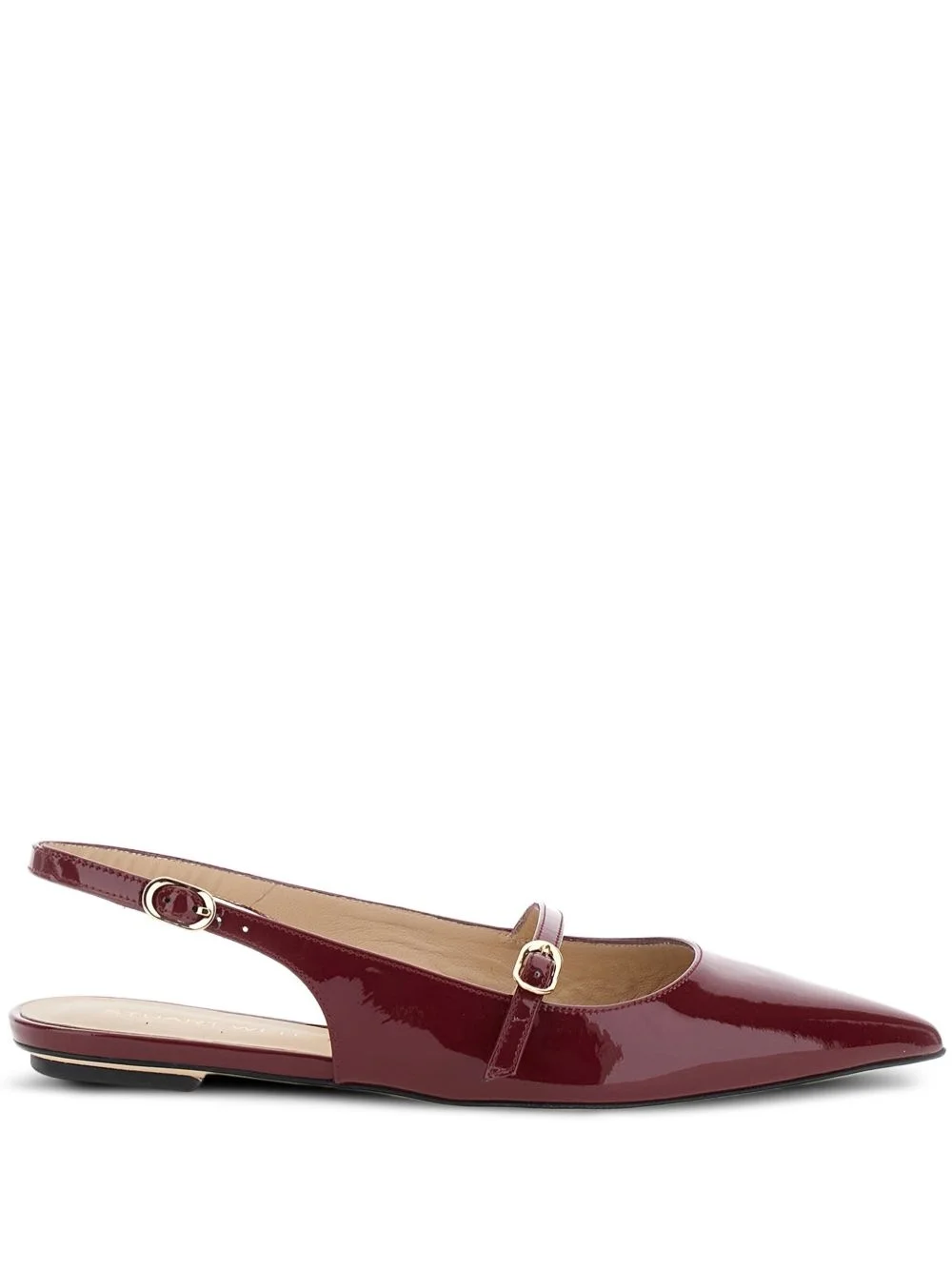 Emilia patent leather slingback flat pumps - 1