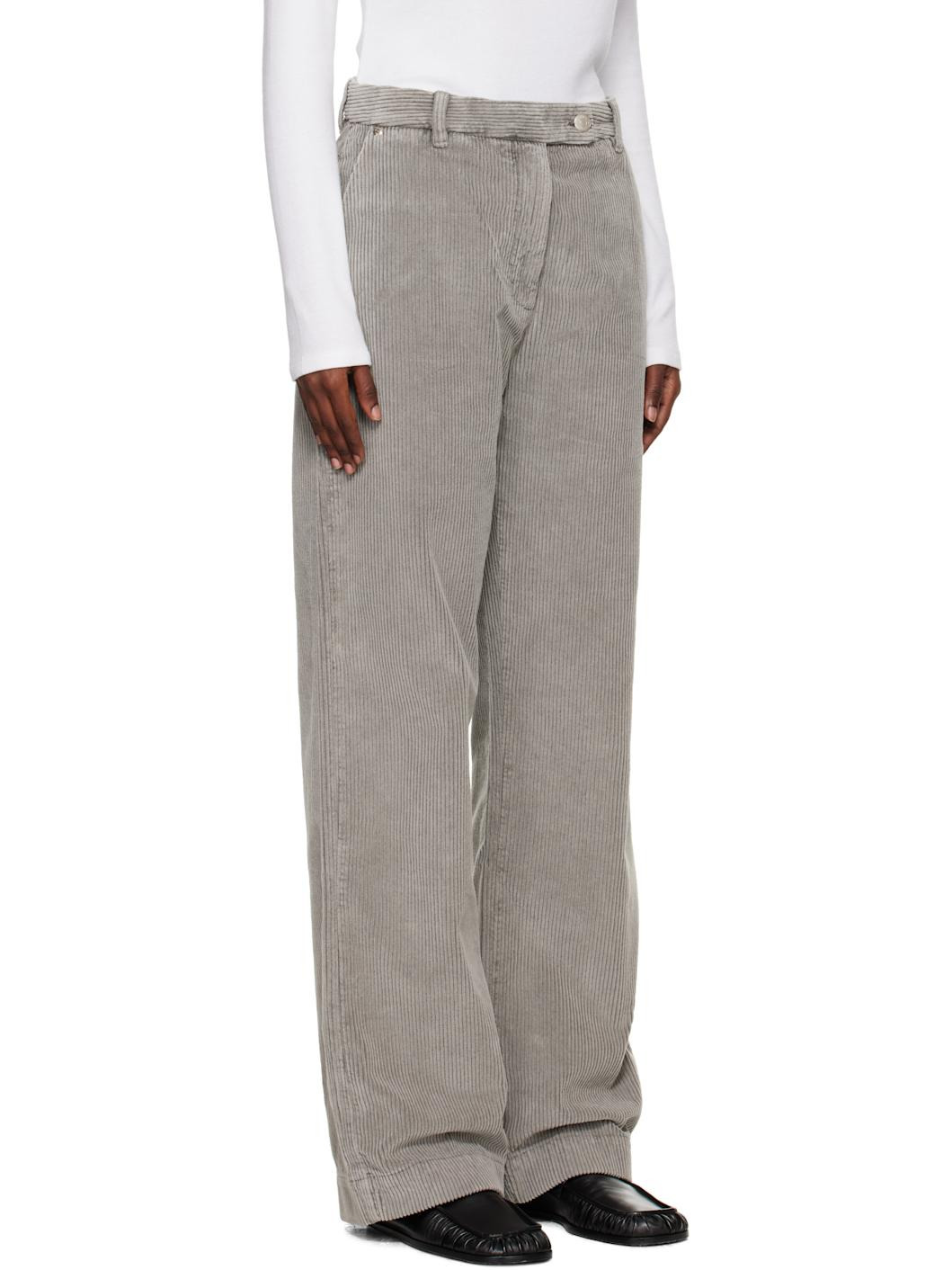 SSENSE Exclusive Gray Cord Trousers - 2