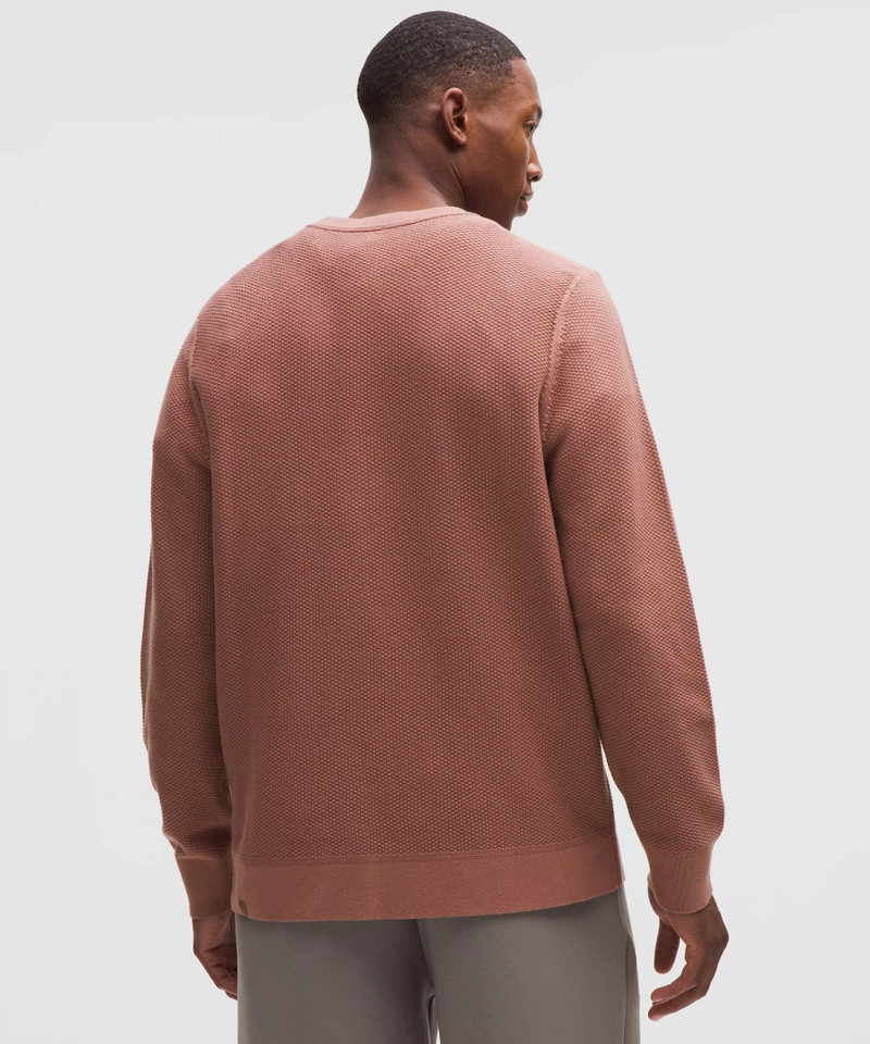 Textured Knit Crewneck Sweater 3