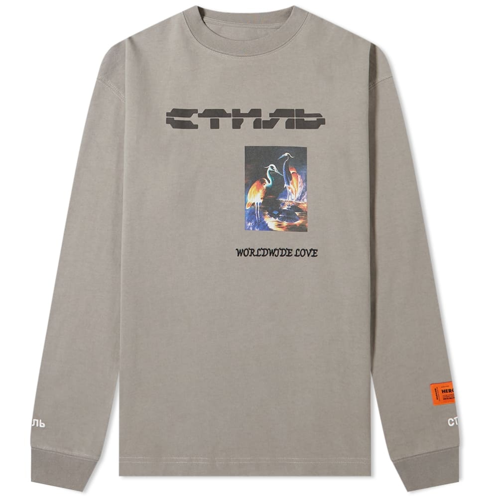 Heron Preston Long Sleeve WWL Heron Tee - 1