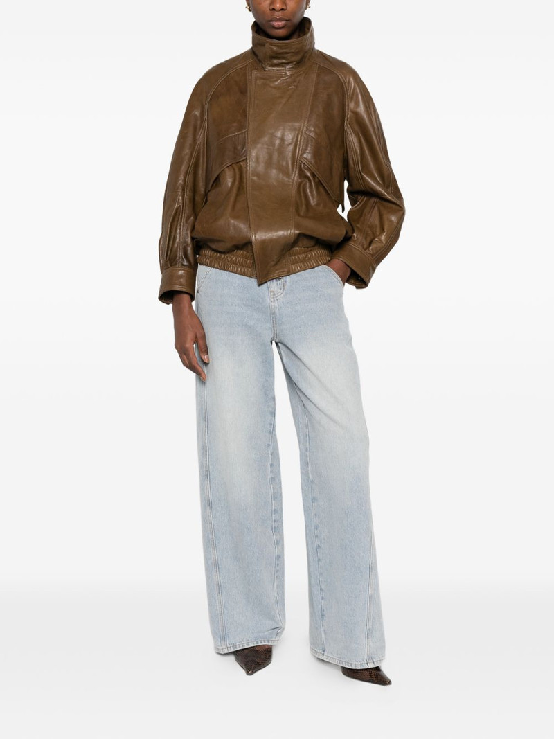 ELEH button-fastening wide-leg jeans outlook