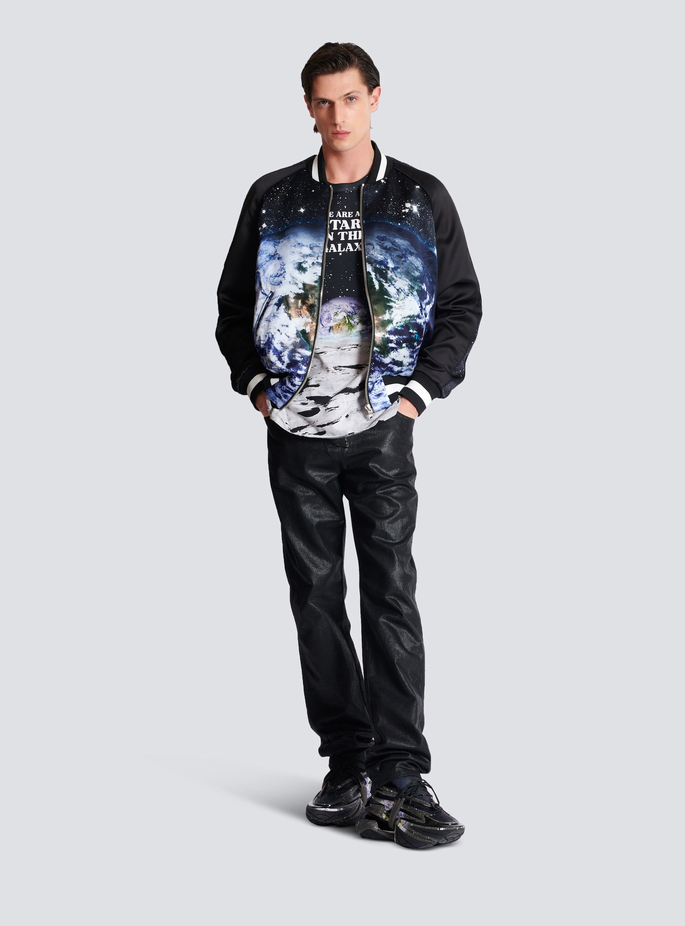 Regular-fit coated denim jeans - 2