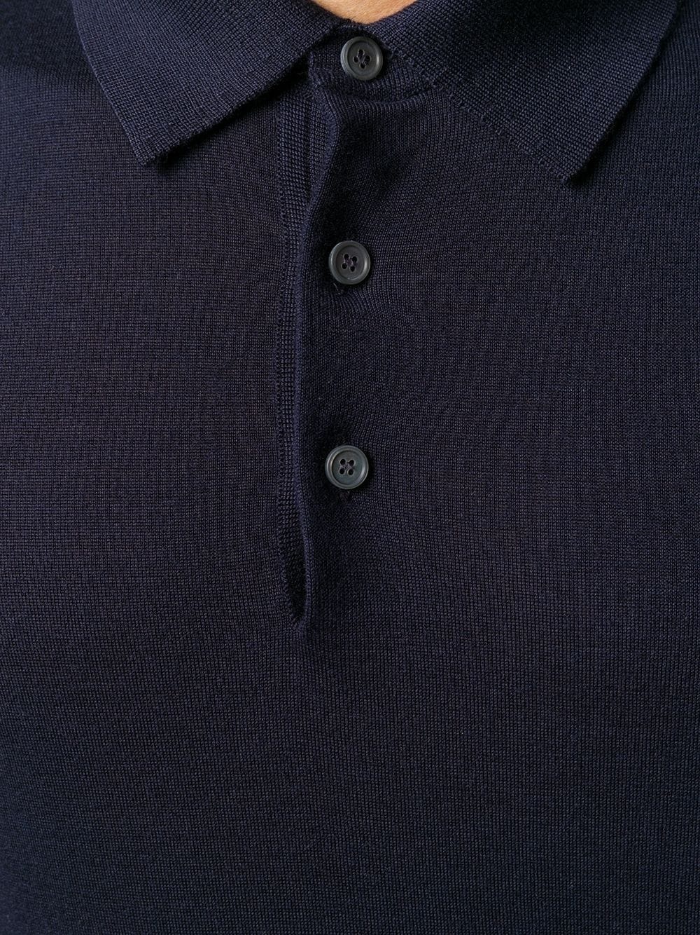 fine knit polo top - 5