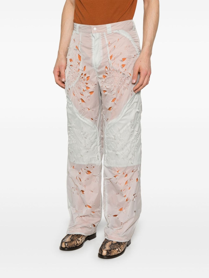 lasered-petals trousers 3