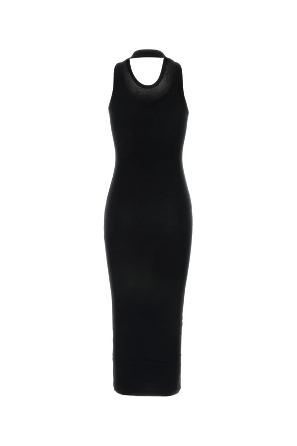 Black stretch viscose dress - 2