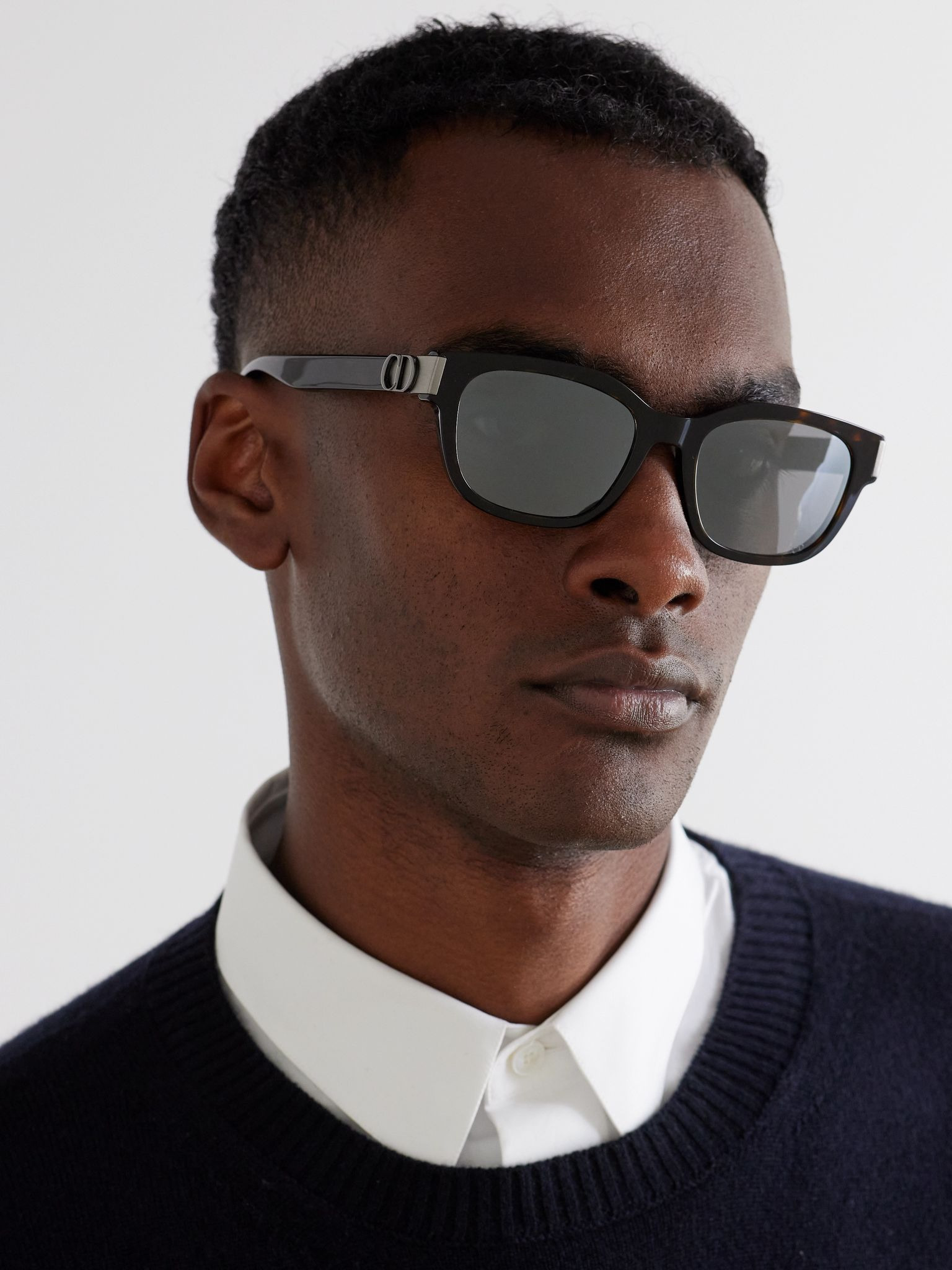CD Icon S1I Square-Frame Tortoiseshell Acetate Sunglasses Tortoiseshell - 2