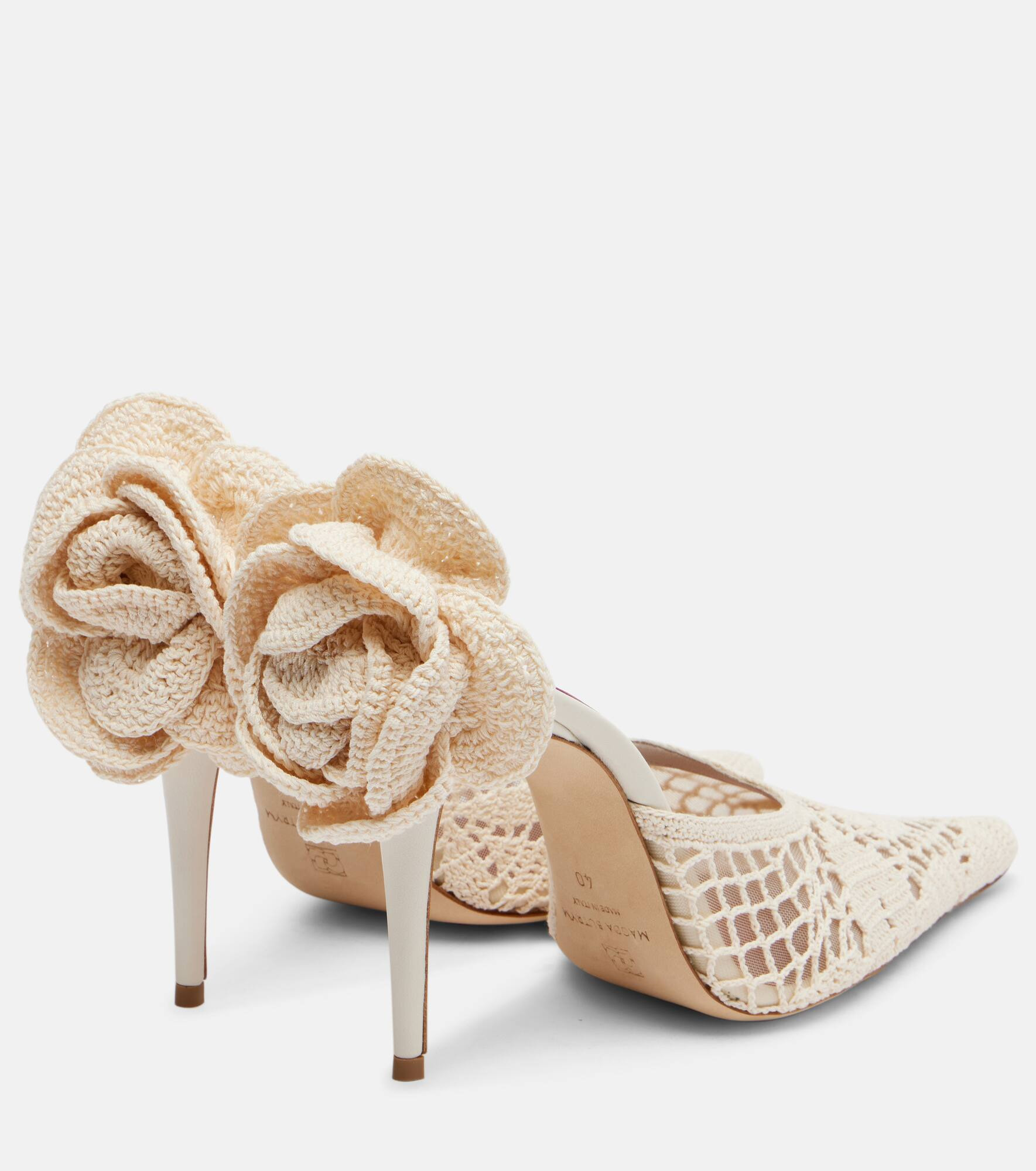 Crochet and leather mules - 2
