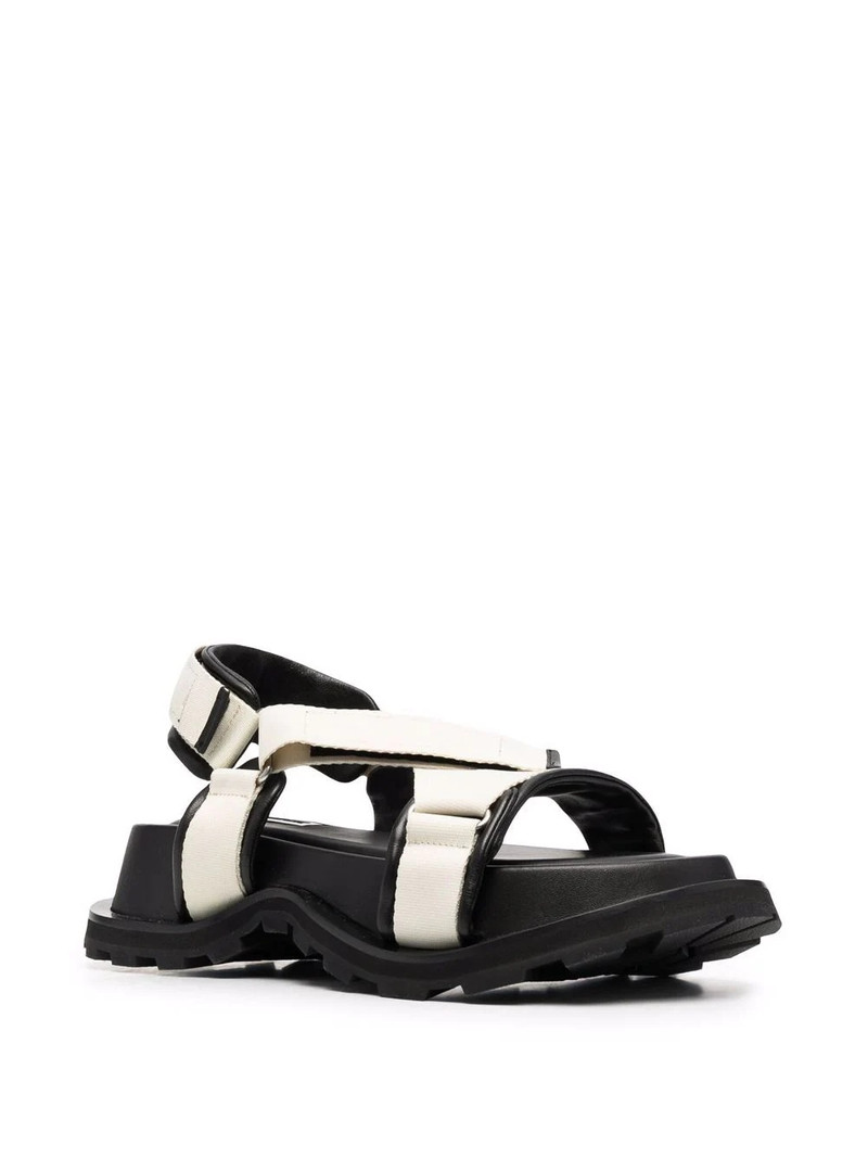Jil Sander touch-strap fastening sandals outlook
