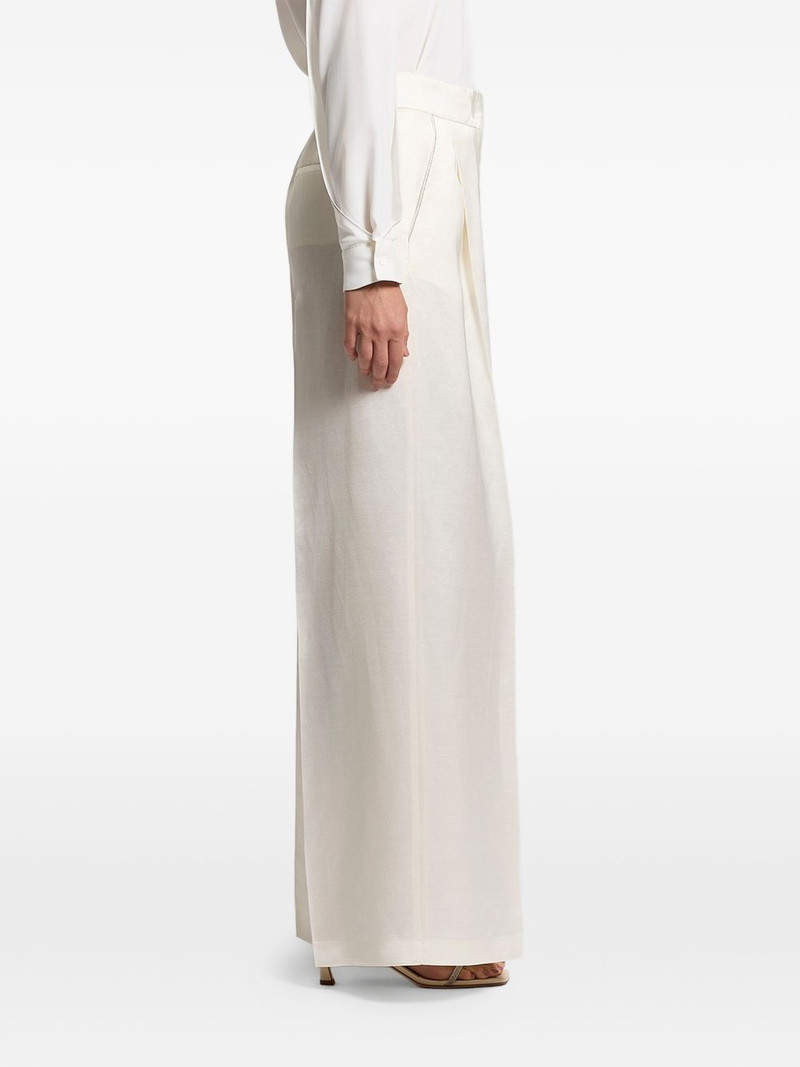 pleated satin trousers 2