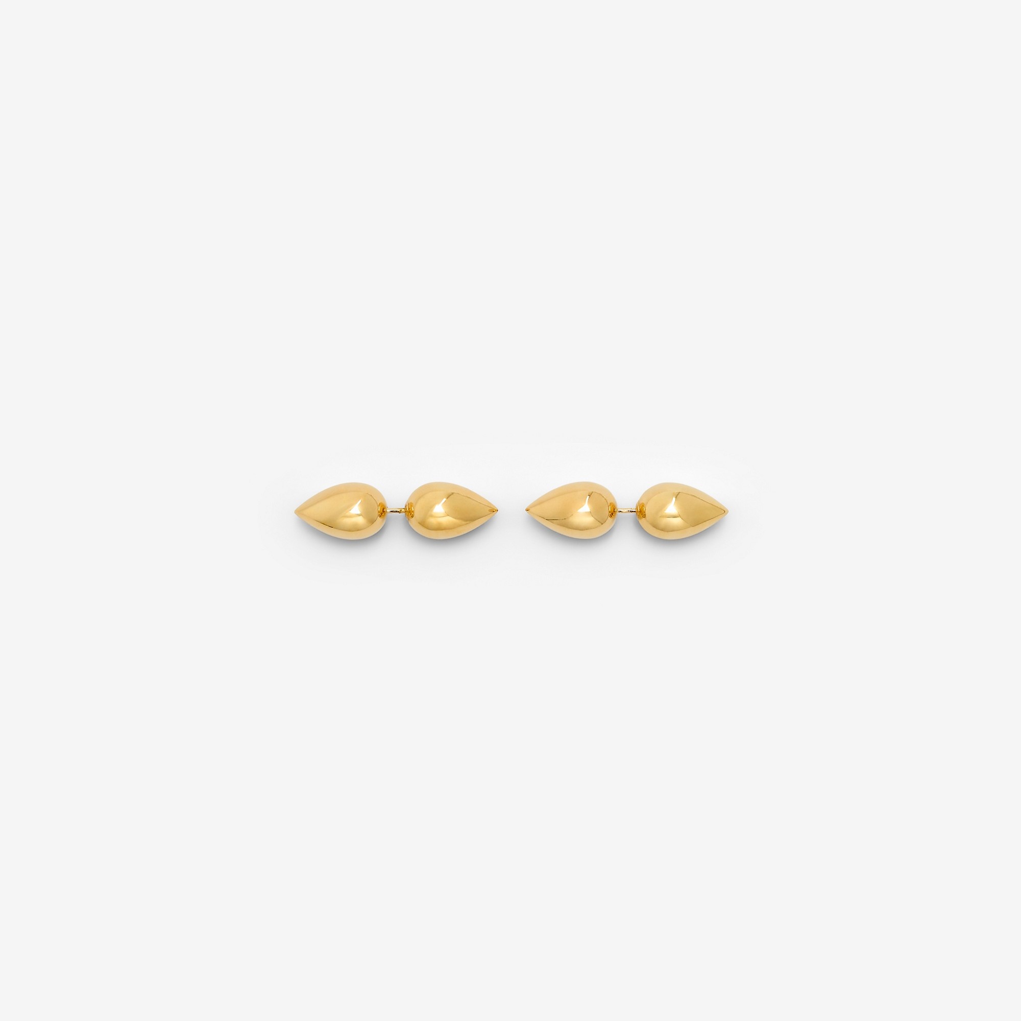 Gold-plated Spear Stud Earrings - 1