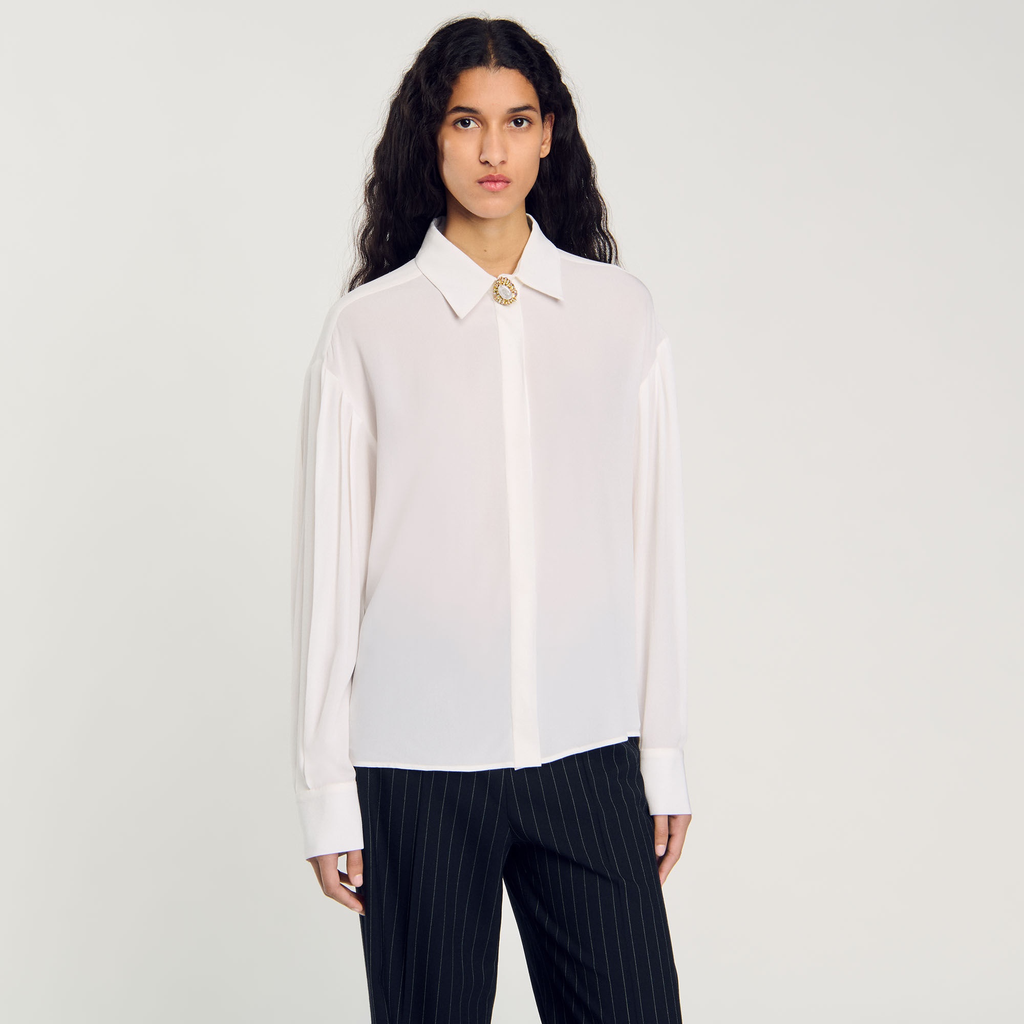 FLOATY SILK SHIRT - 5