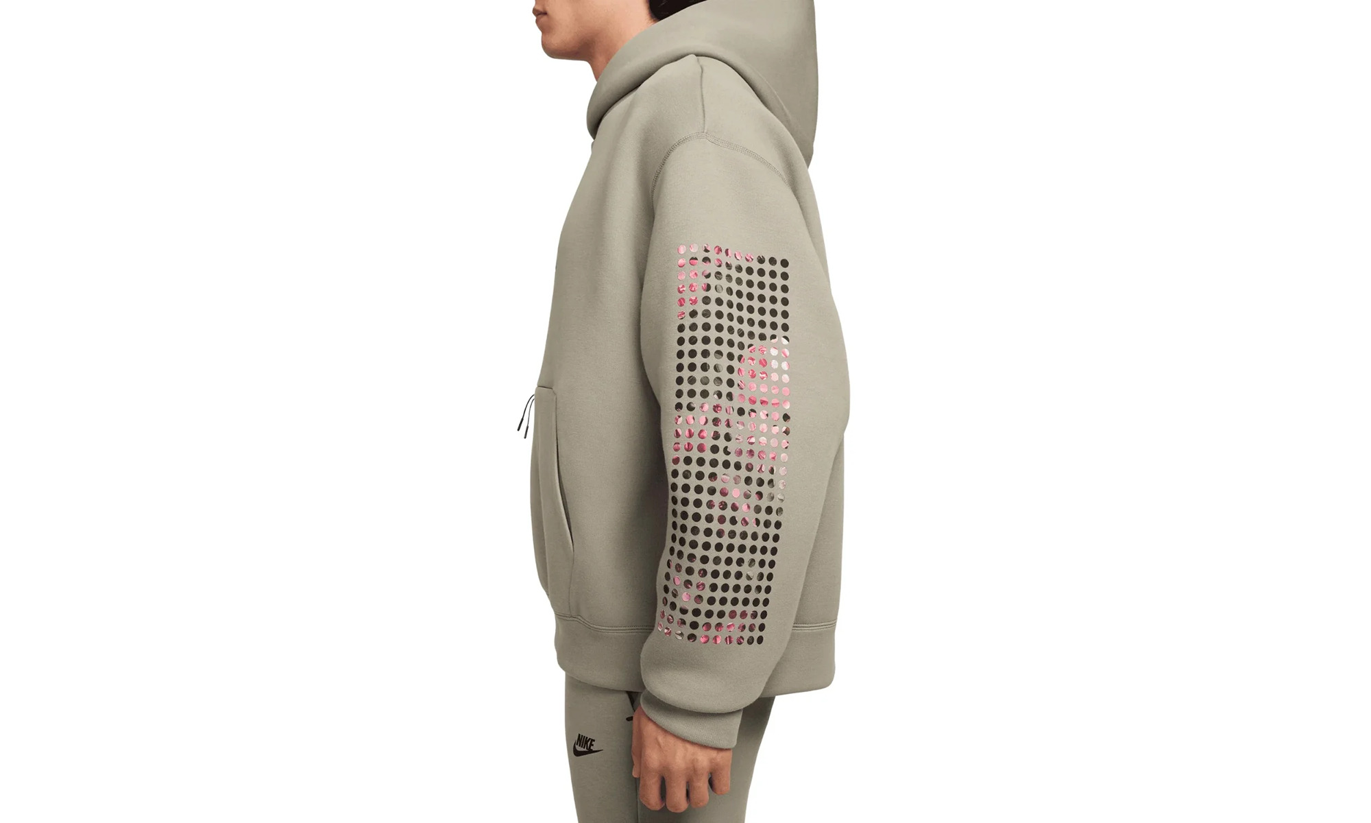 Tech Fleece Hoodie "LIGHT ARMY / BLACK" - 2