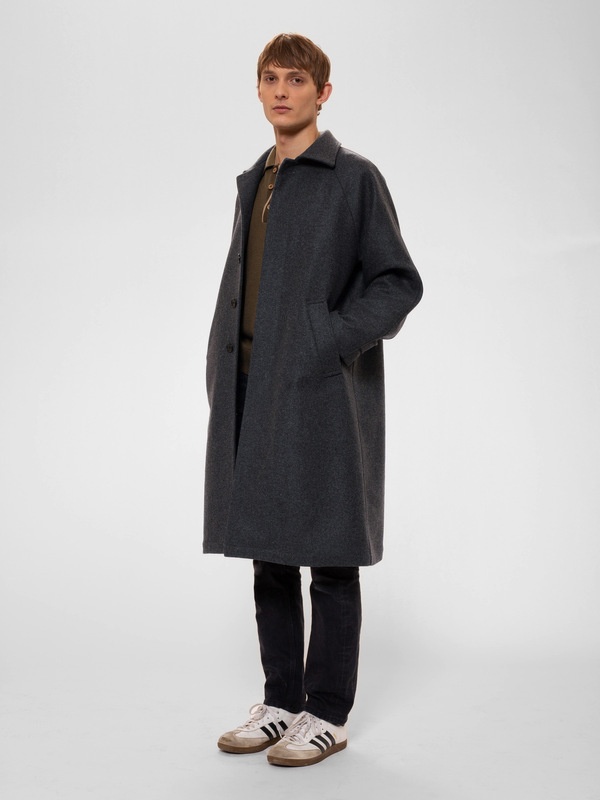 Corey Car Coat Antracitemelange - 7