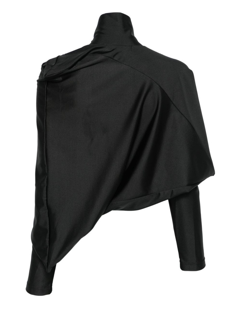 Junya Watanabe asymmetric high-neck top outlook