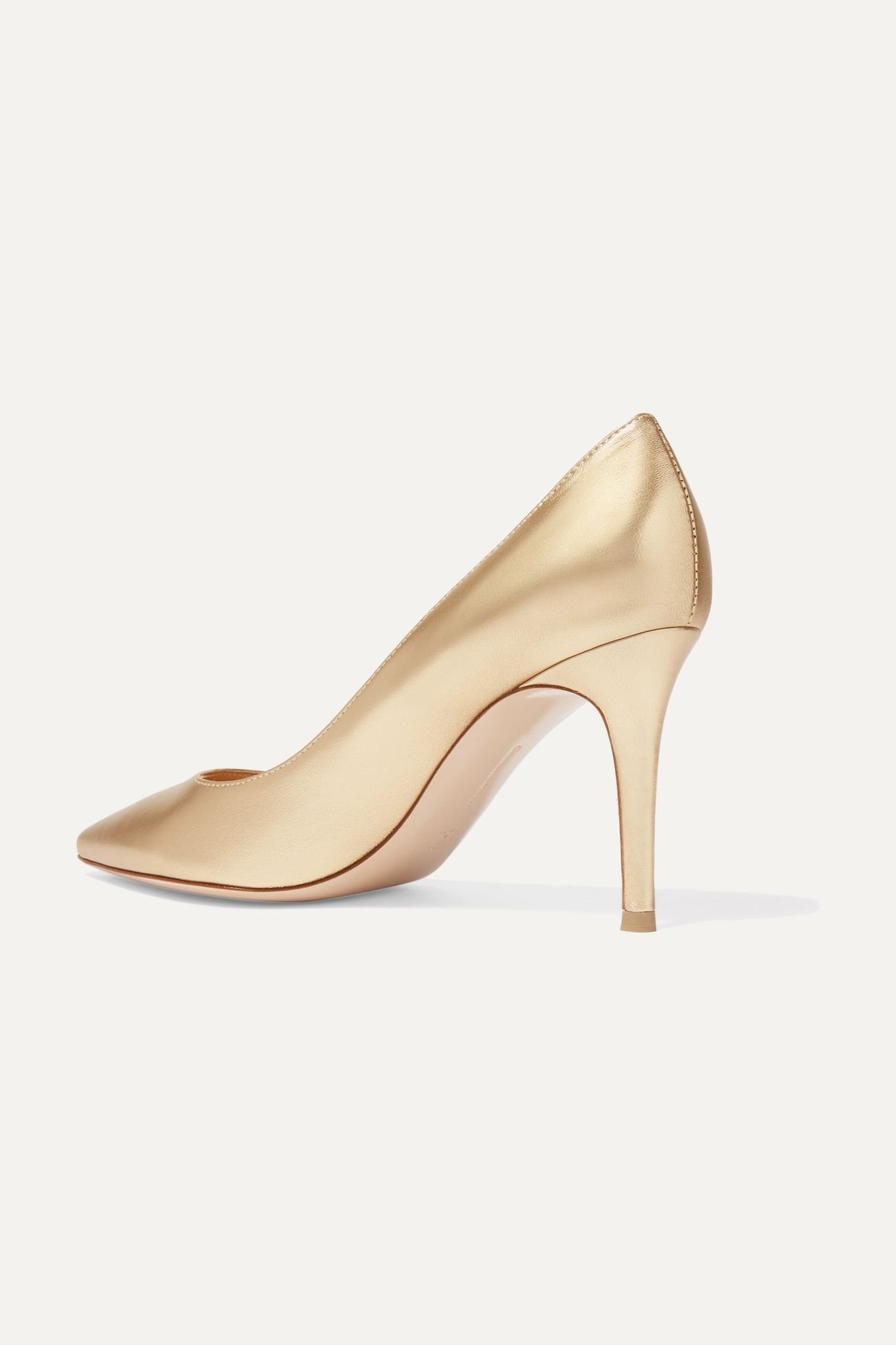 85 metallic leather pumps - 4