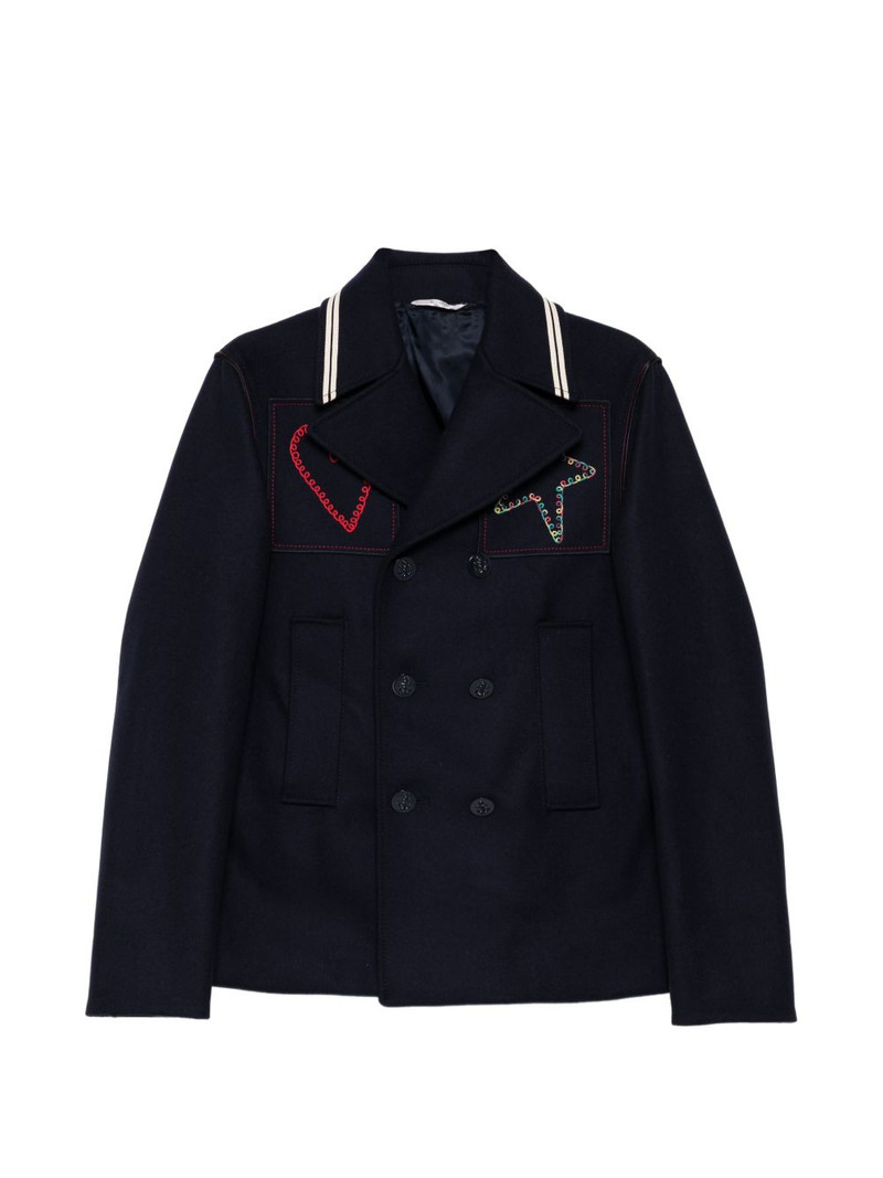 double-breasted embroidered jacket 1