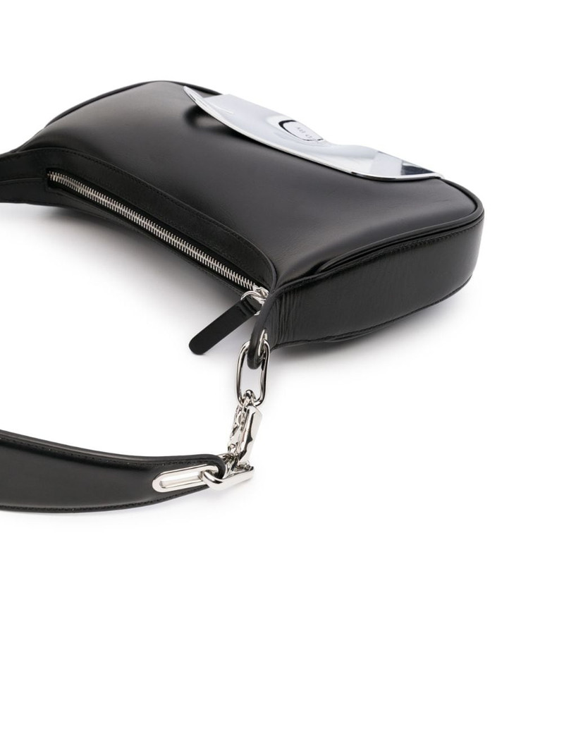 chrome-panel detail tote bag 4