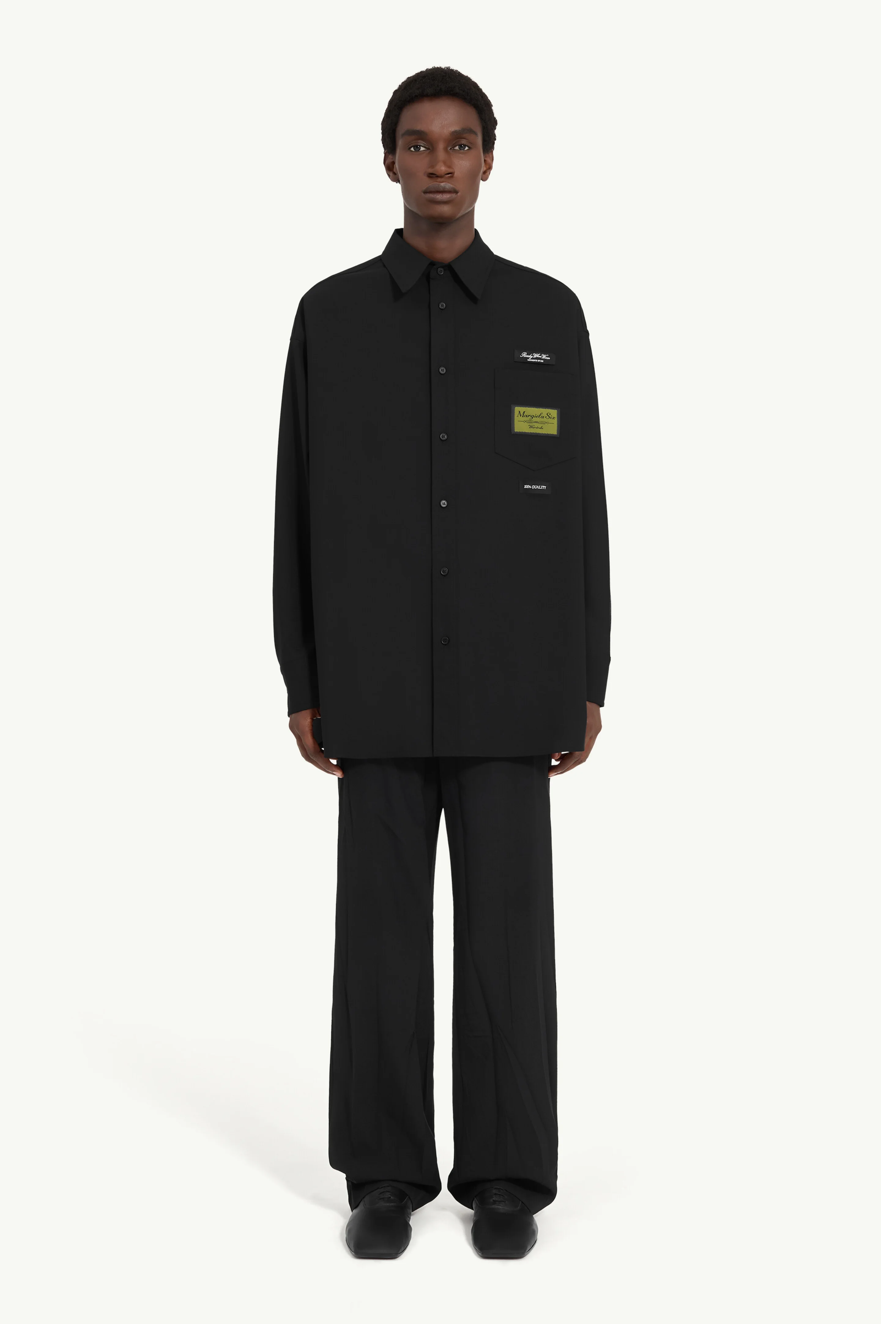 Tailored wool-blend shirt - 1