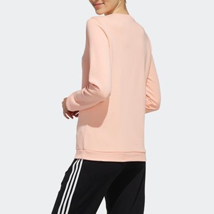 (WMNS) adidas neo CE Sweatshirt Pink/White EI4696 - 4