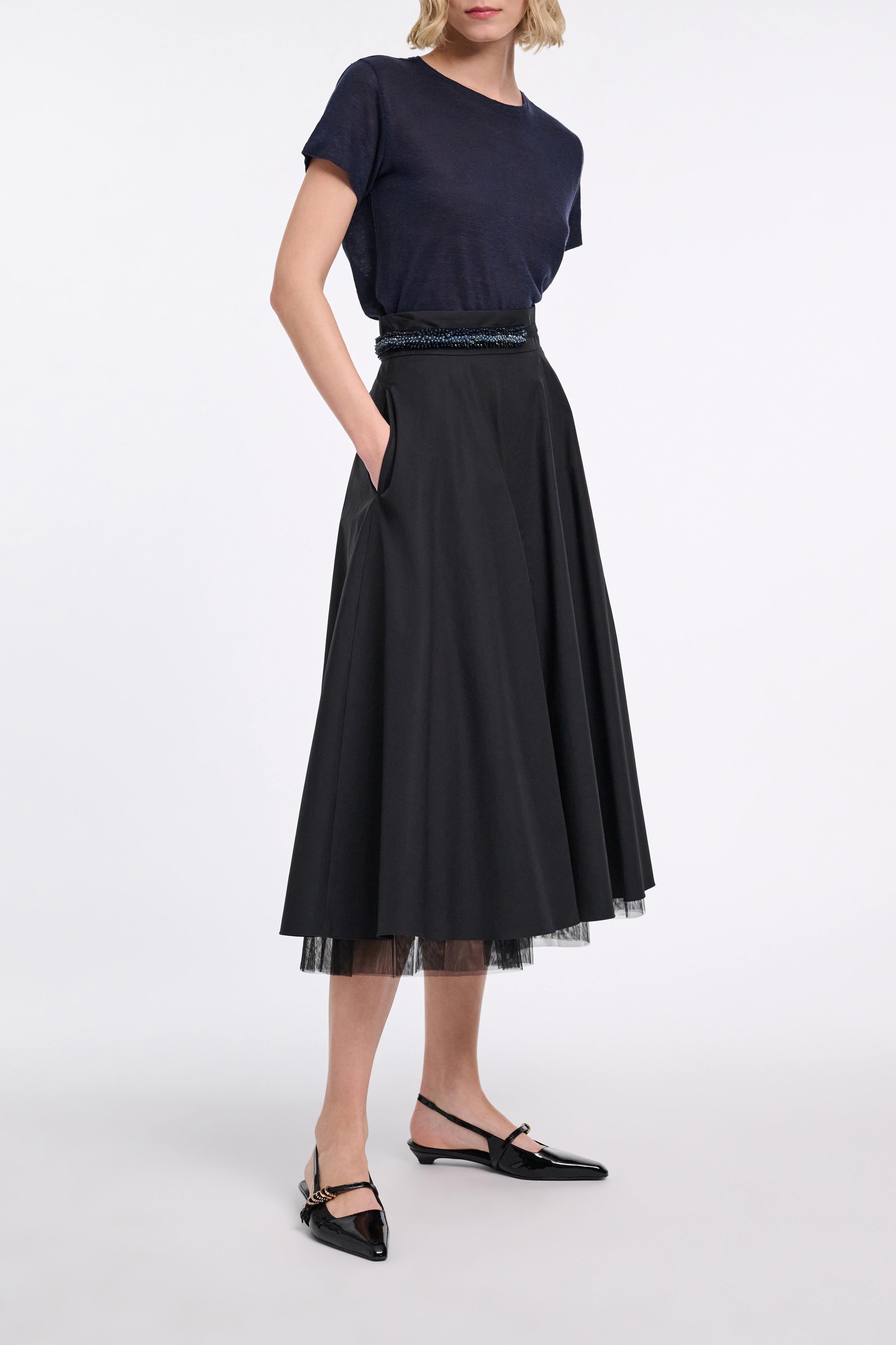 GROSGRAIN EMBROIDERY embroidered belt - 2