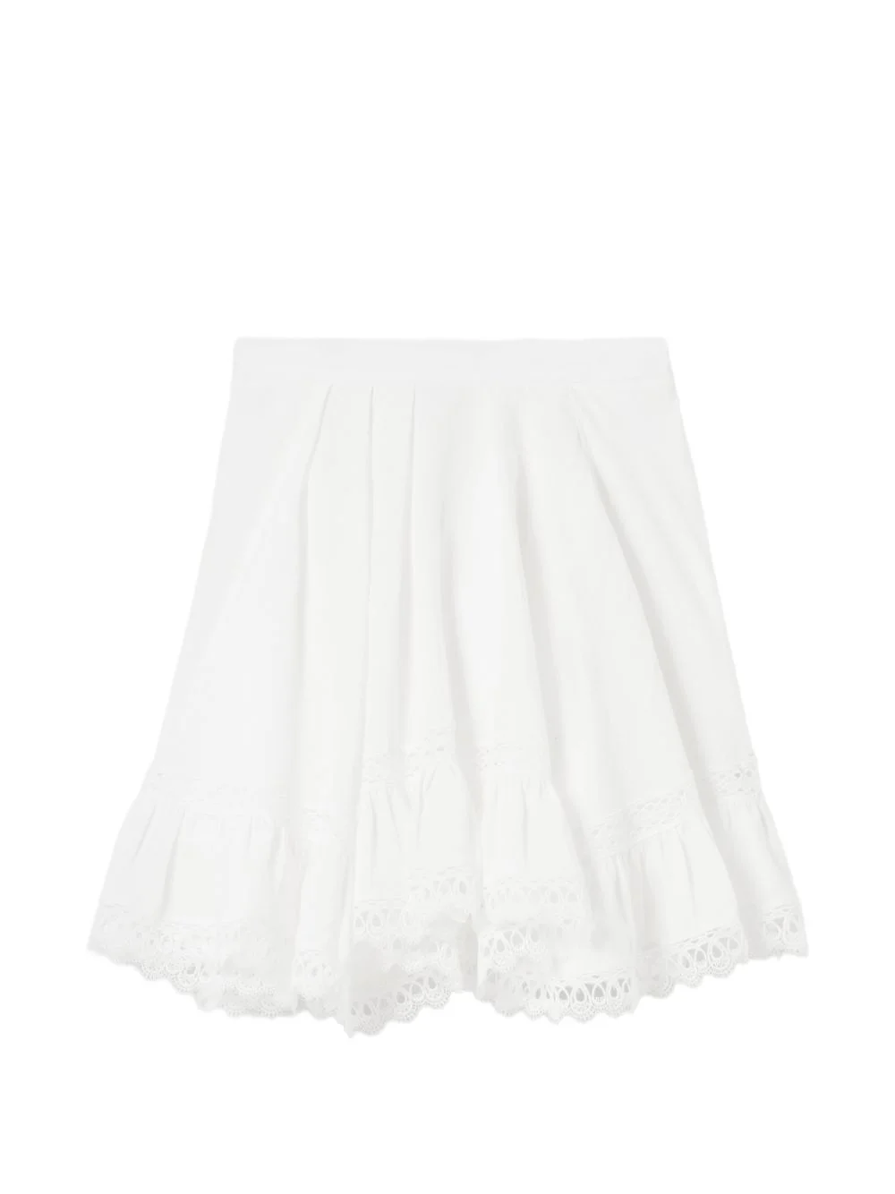 ruffled A-line skirt - 1