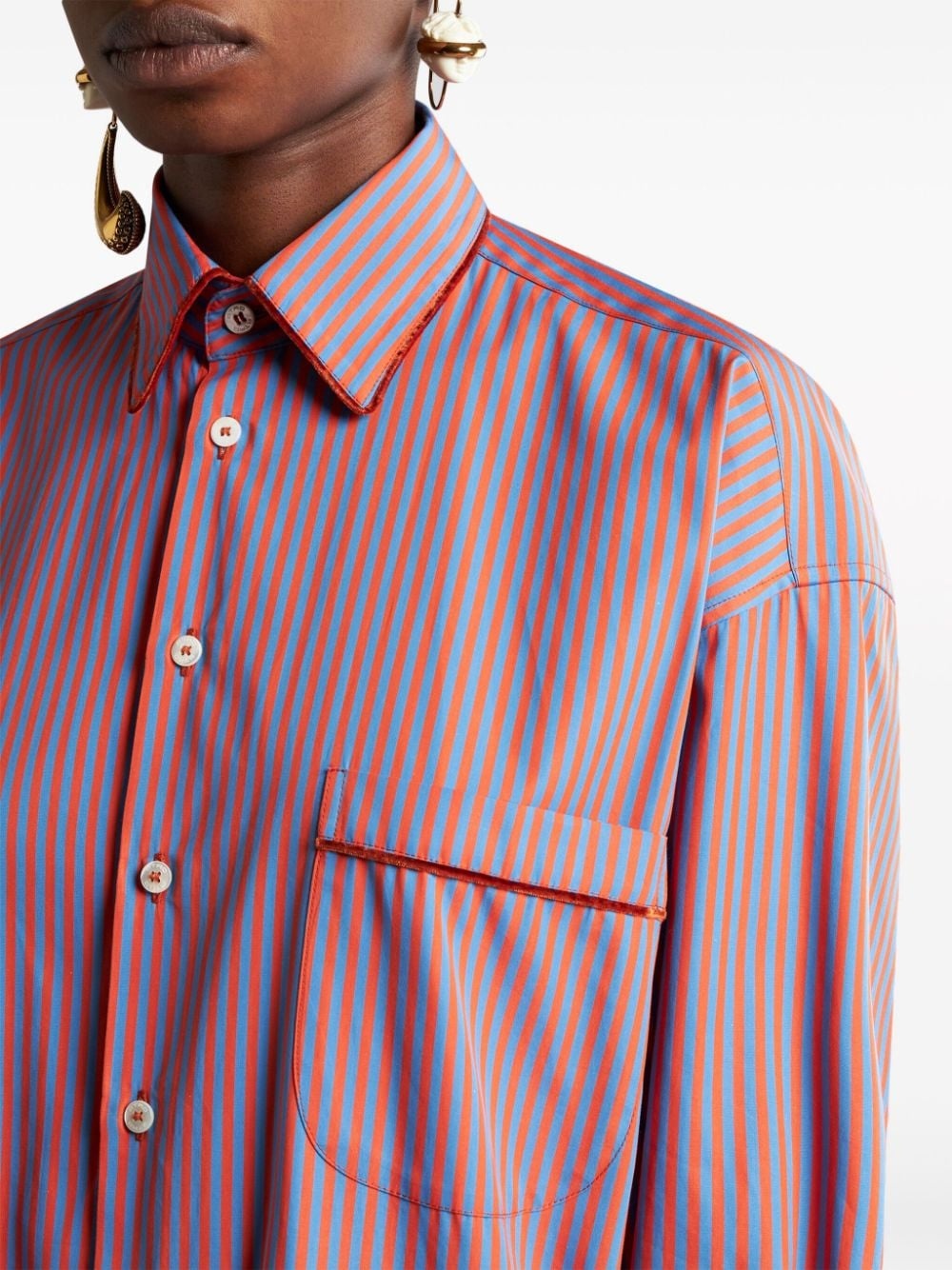 striped cotton shirt - 4