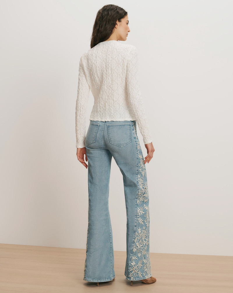 GILLINGHAM STRETCH-LACE CARDIGAN 5