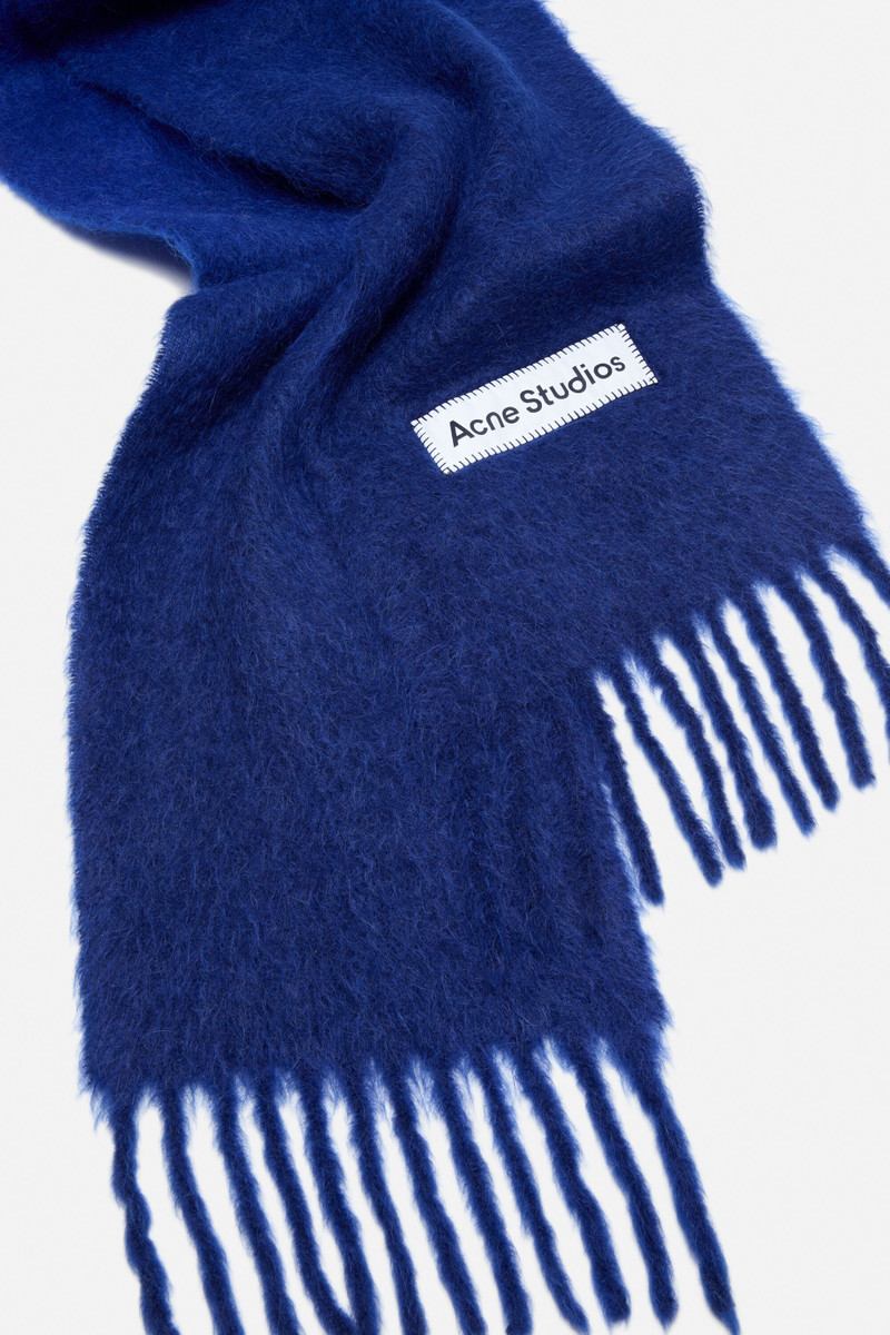 Acne Studios Wool fringe scarf - Blue outlook