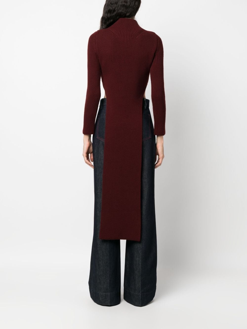 merino longline jumper - 4