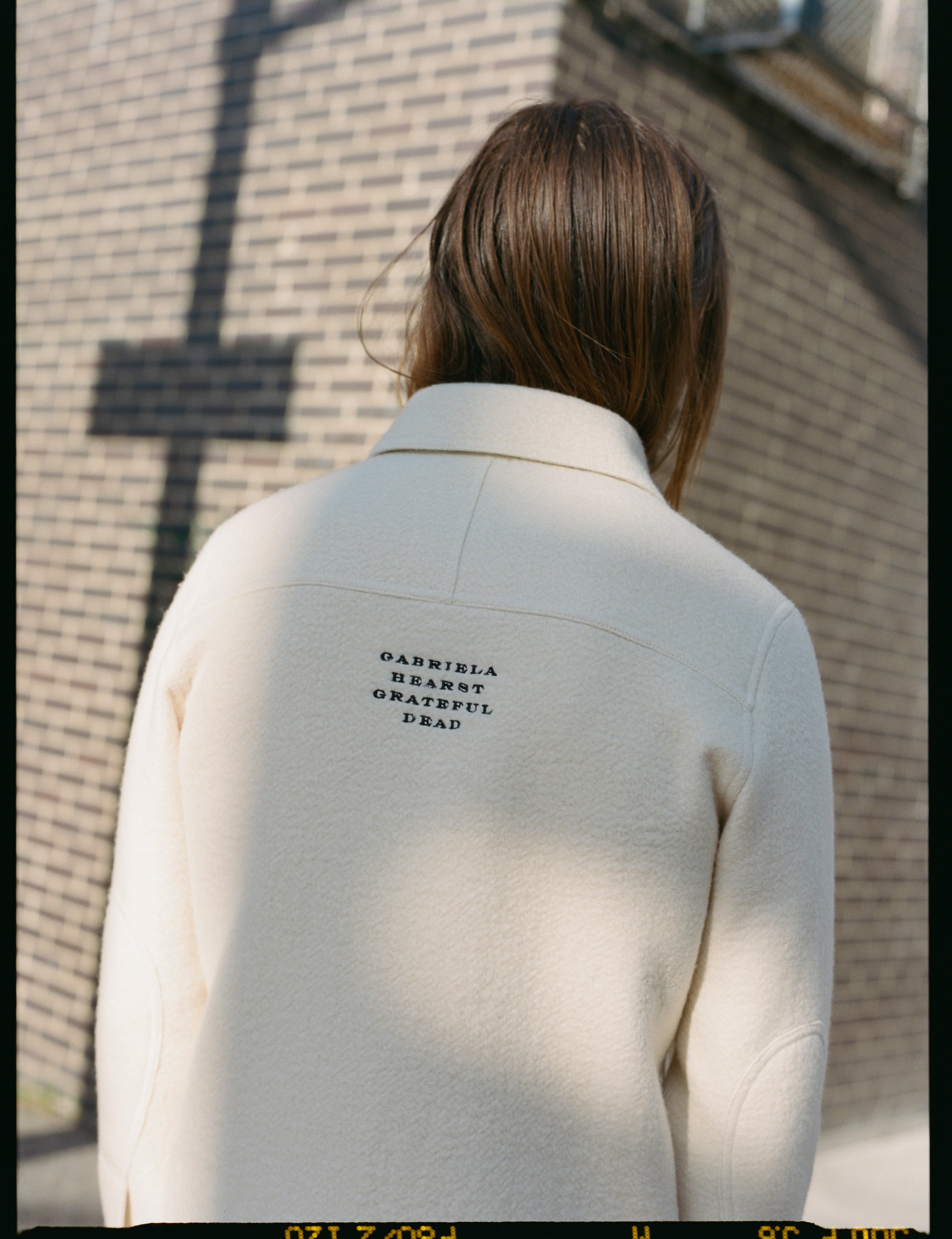John Austin Shirt in Ivory Double-Face Recycled Cashmere Felt - 2