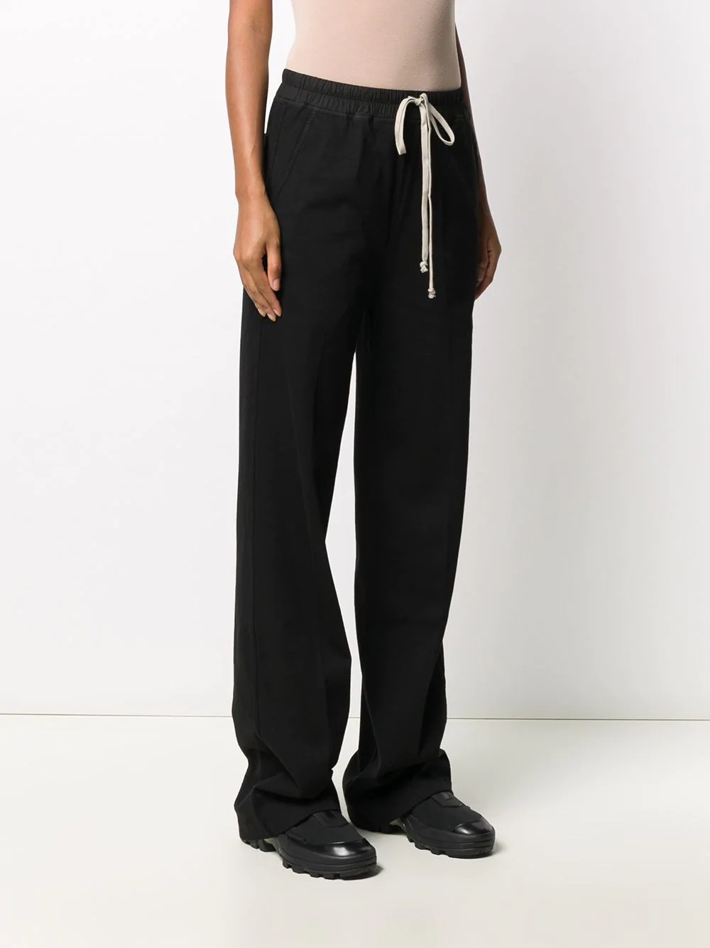 wide-leg drawstring track pants - 3