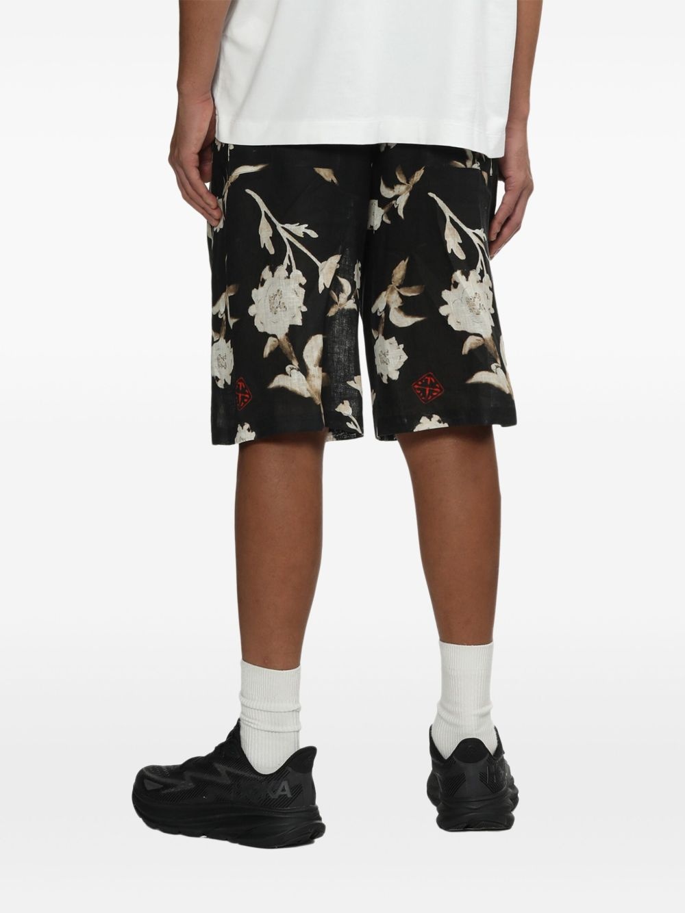 floral print shorts - 4