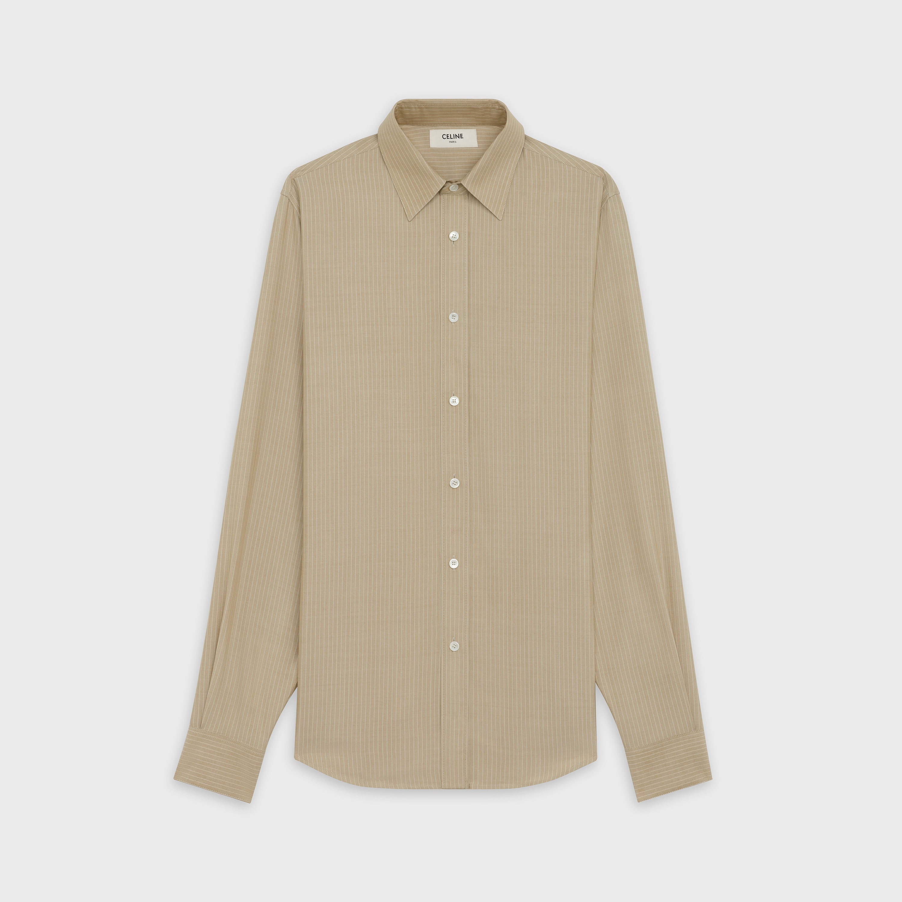 CLASSIC SHIRT IN STRIPED SILK - 1