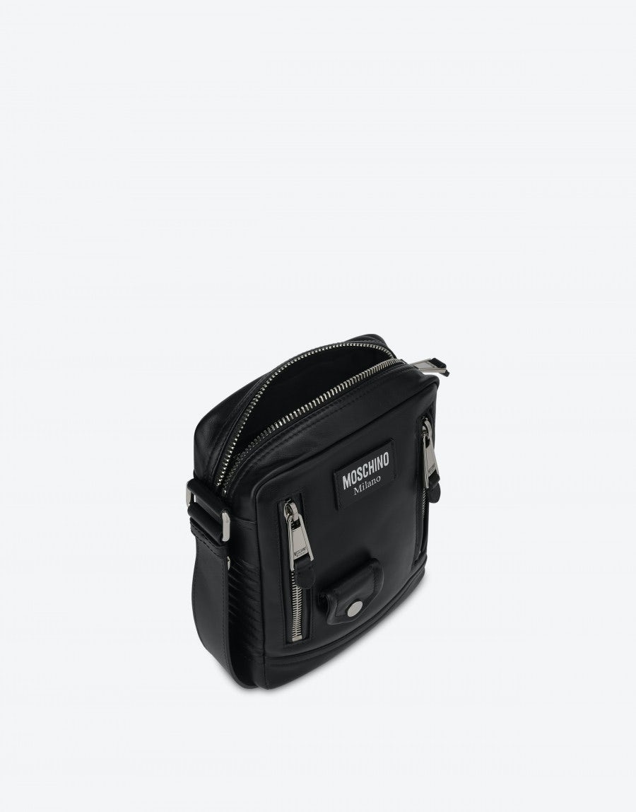 BIKER CALFSKIN SHOULDER BAG - 3