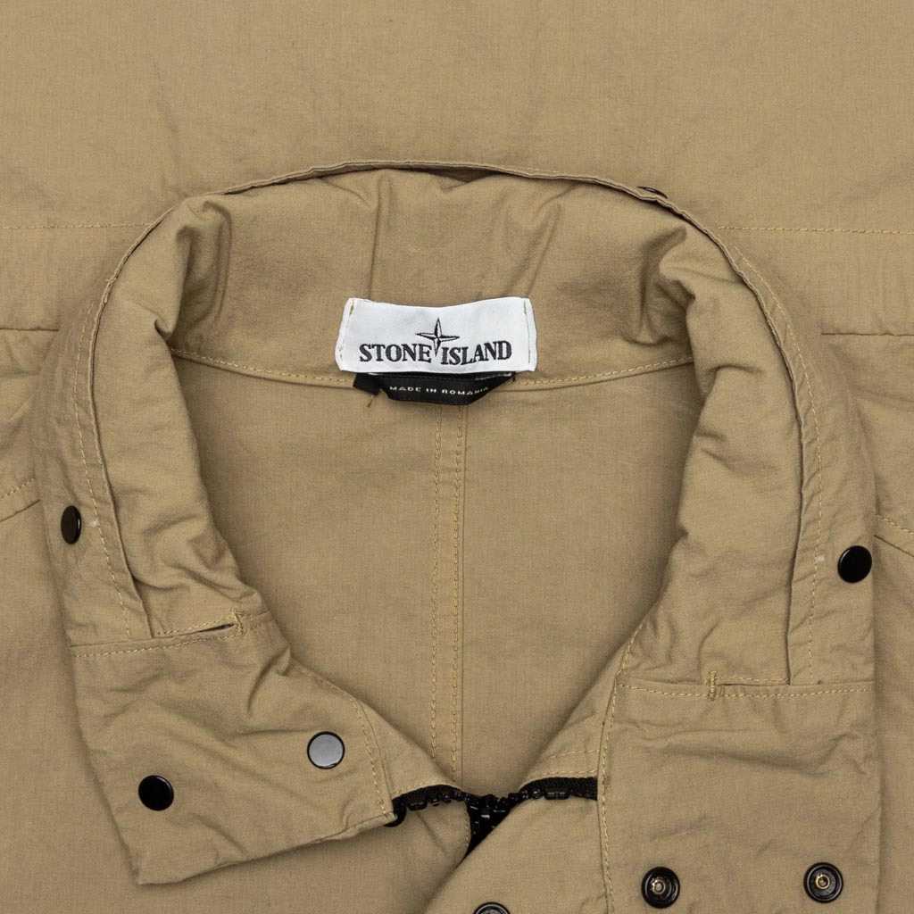 STONE ISLAND CENTER PATCH LOGO JACKET - DARK BEIGE - 3