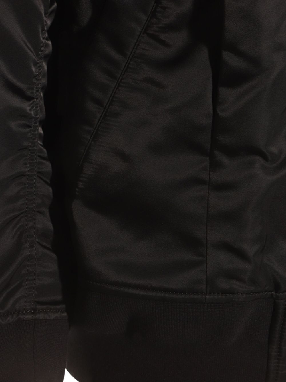 satin-panel bomber jacket - 5