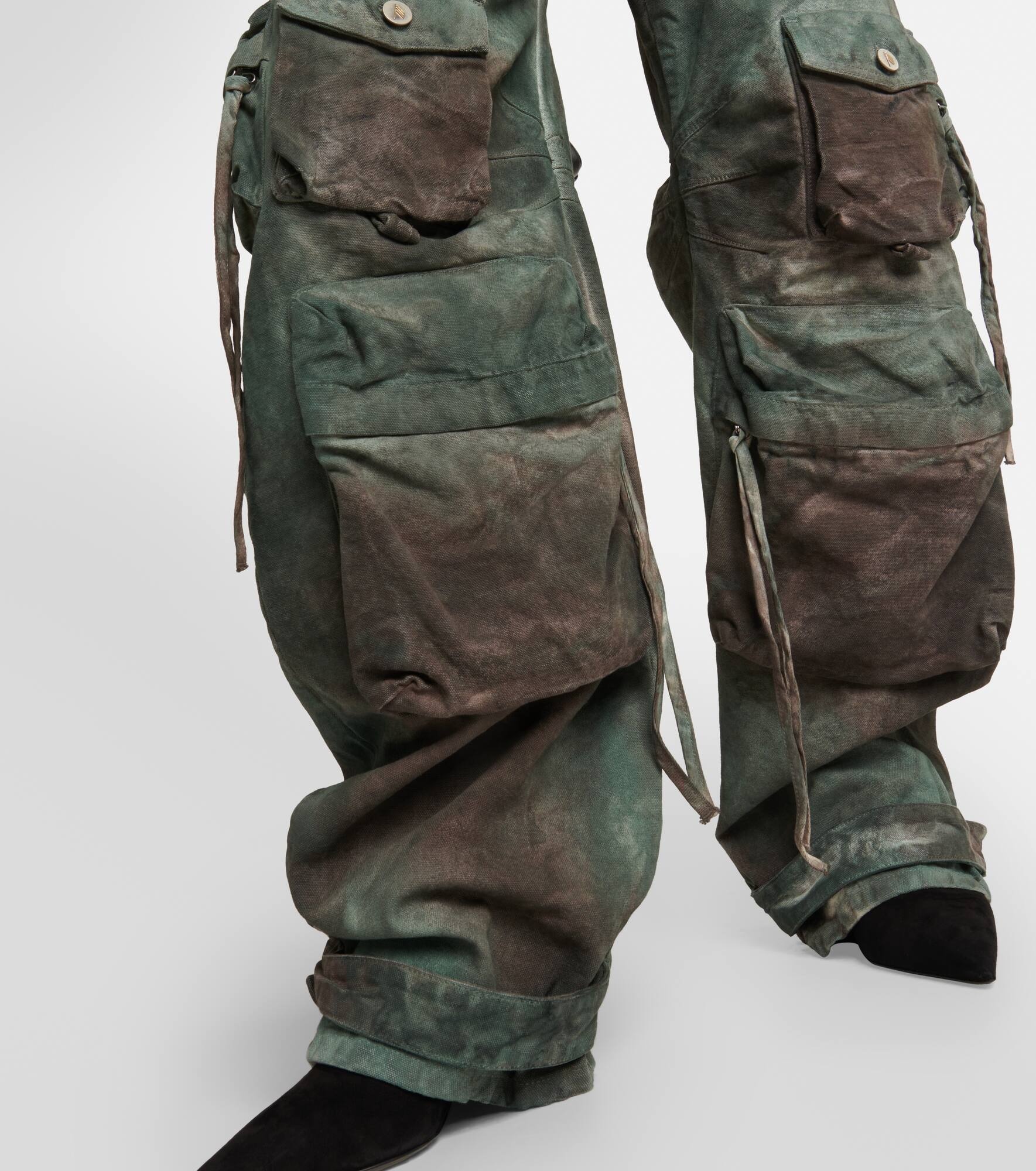 Fern oversized denim cargo pants - 5