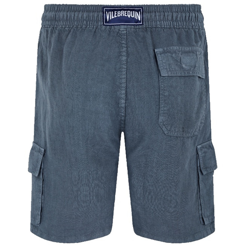 Vilebrequin Men Linen Bermuda Shorts Natural Dye outlook