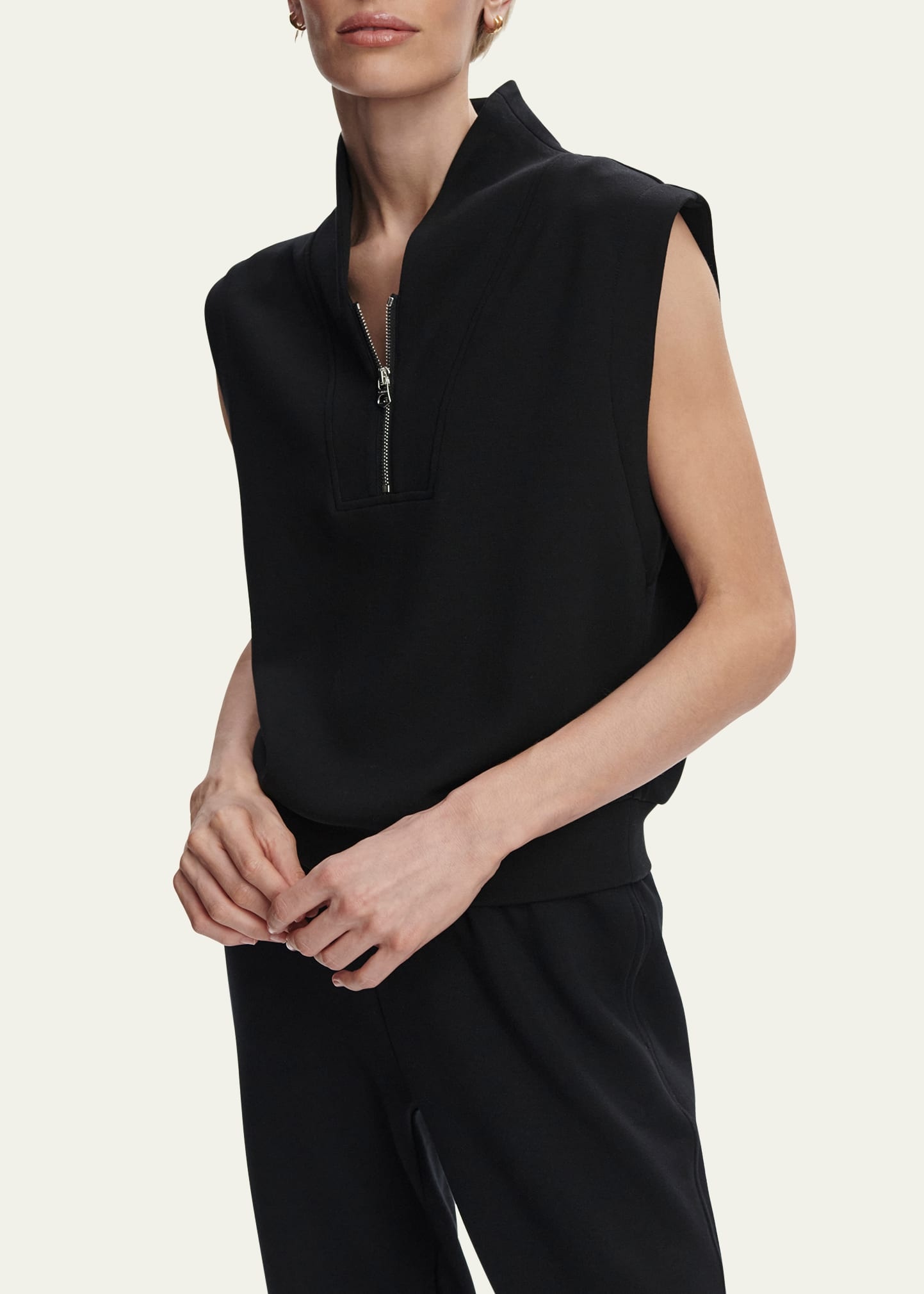 Loretta Half-Zip Sleeveless Sweatshirt - 5