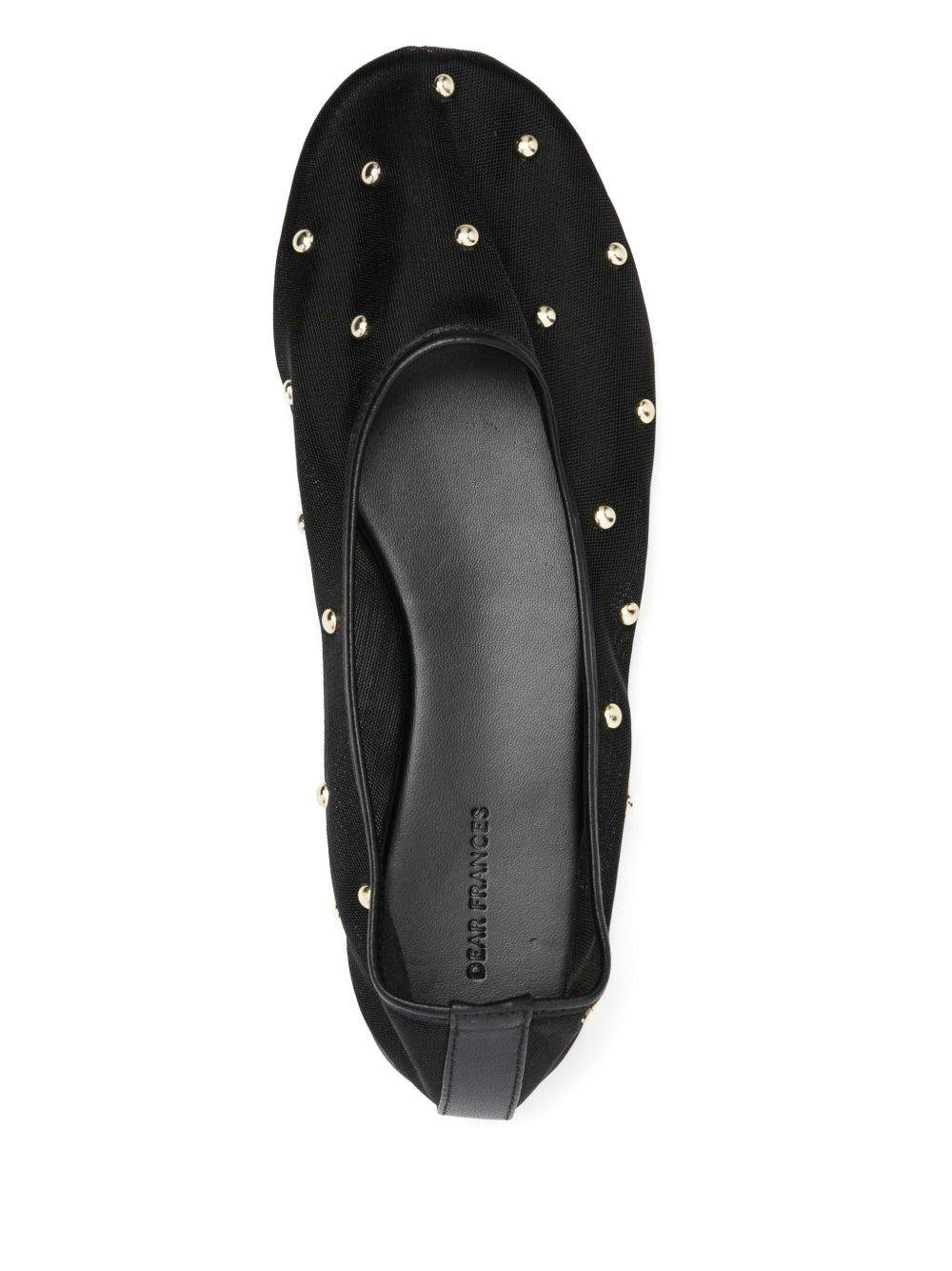 studs mesh ballet flats - 4