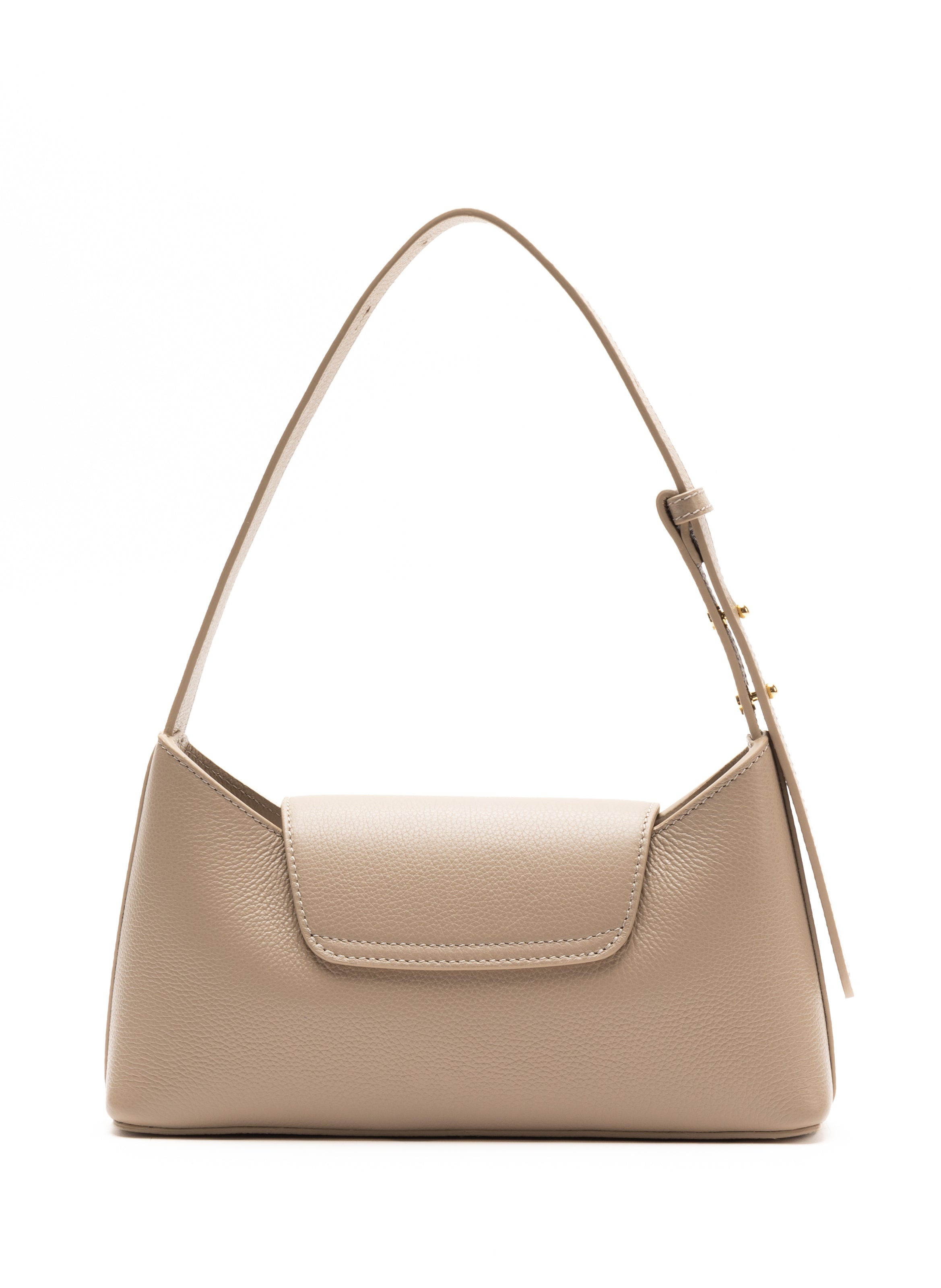 Envelope Pebbled Leather Taupe - 3