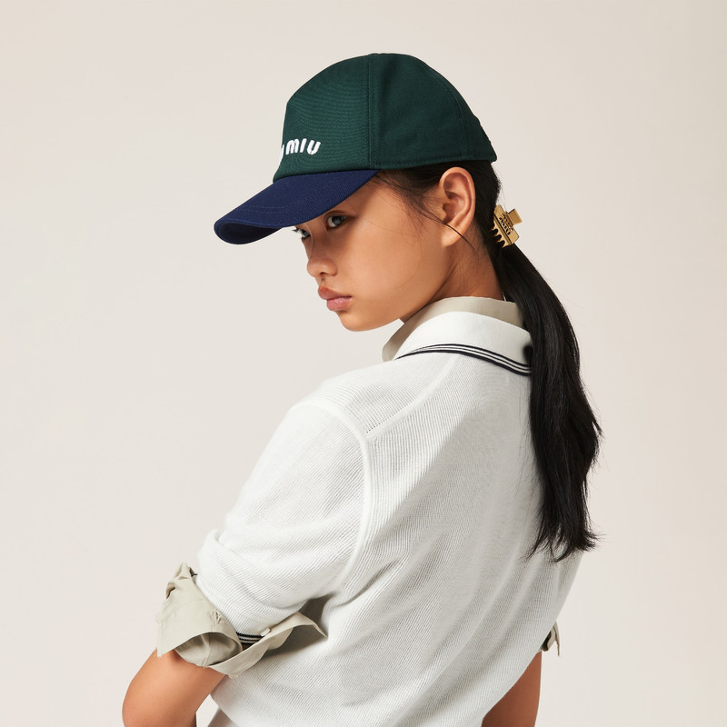 Miu Miu Drill baseball cap outlook