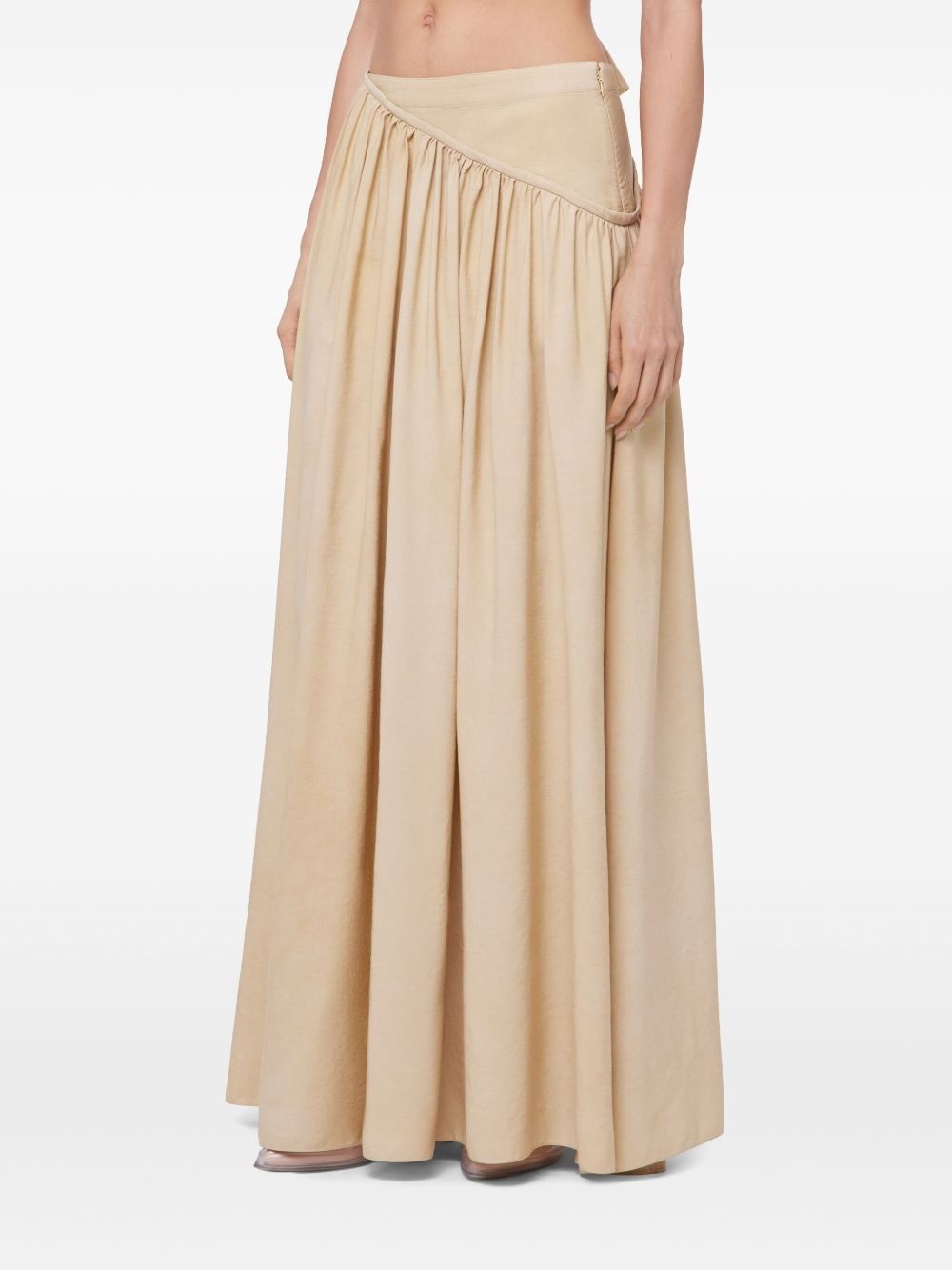 twill maxi skirt - 5