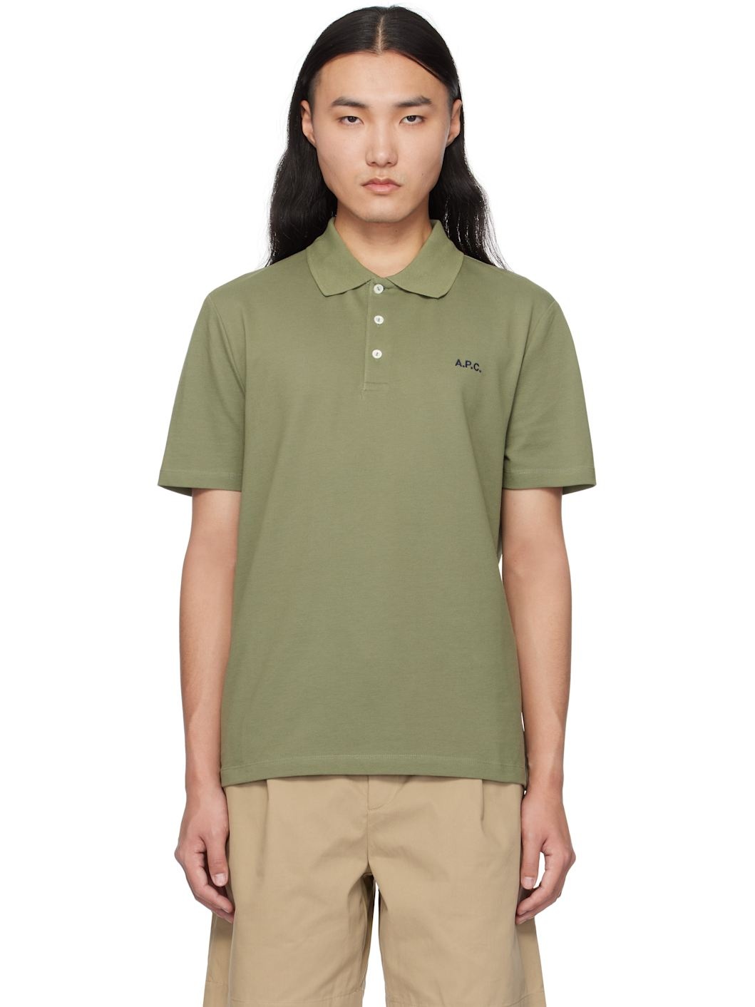 Khaki Standard Polo - 1